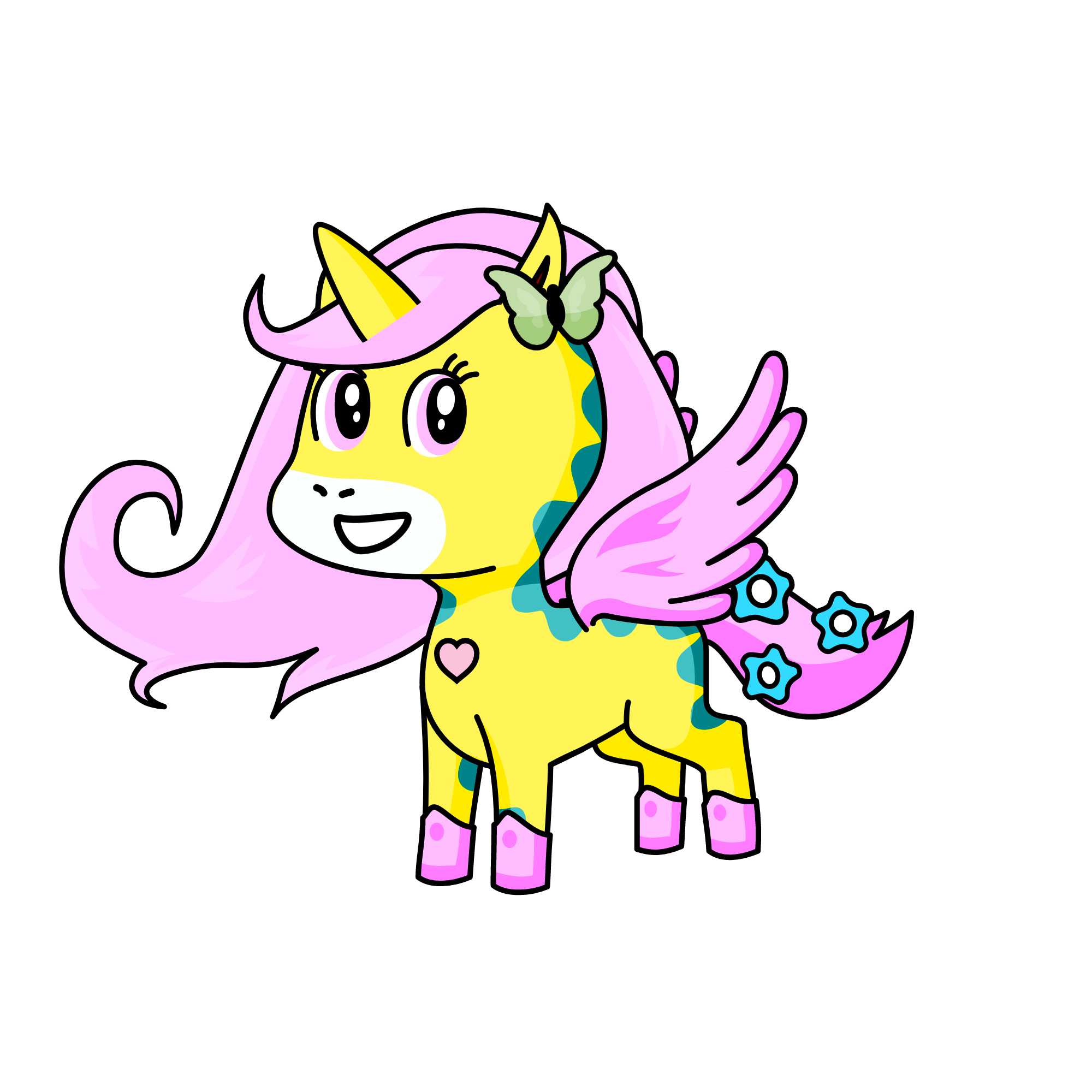 Fluttershy, the unicorn