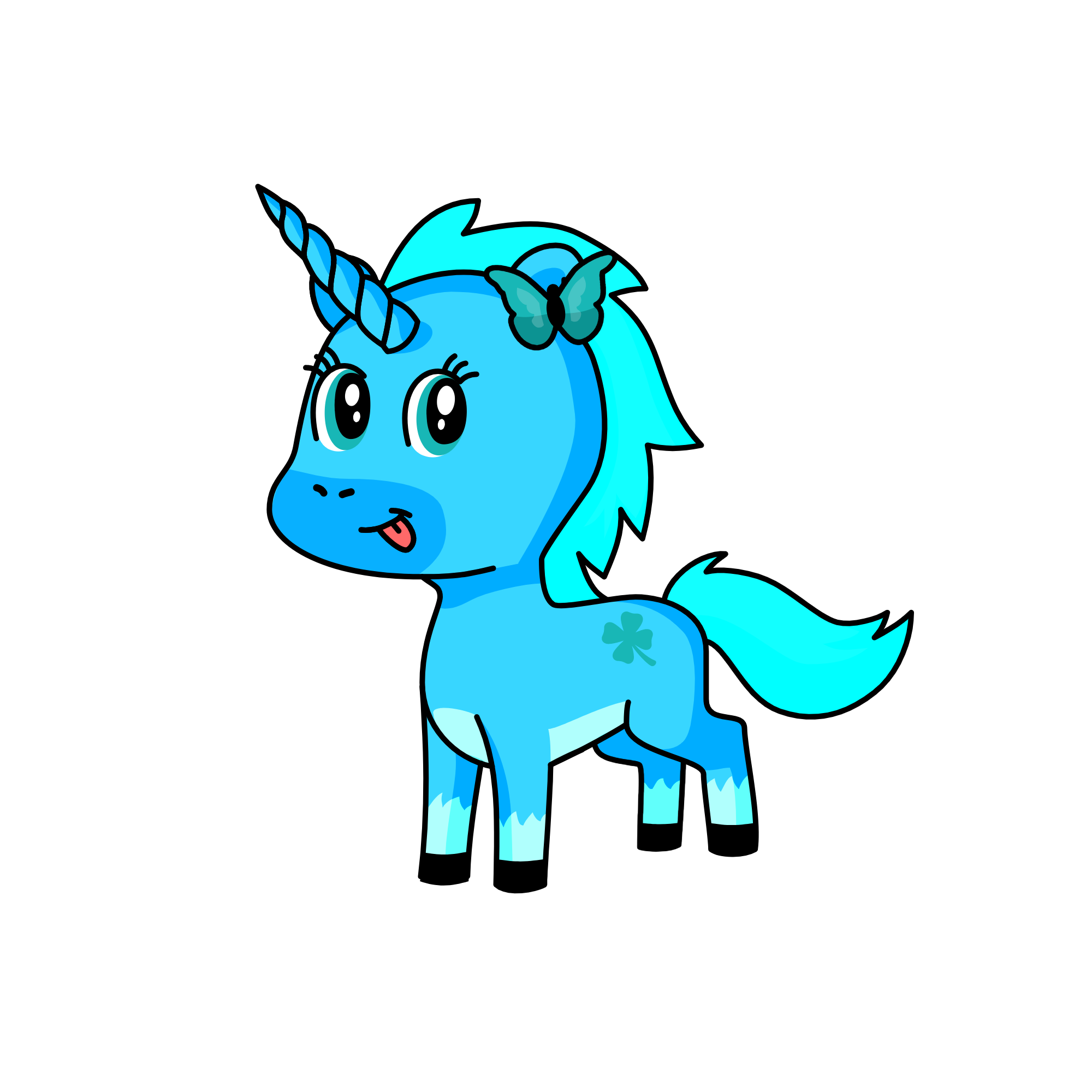 turquo, the unicorn