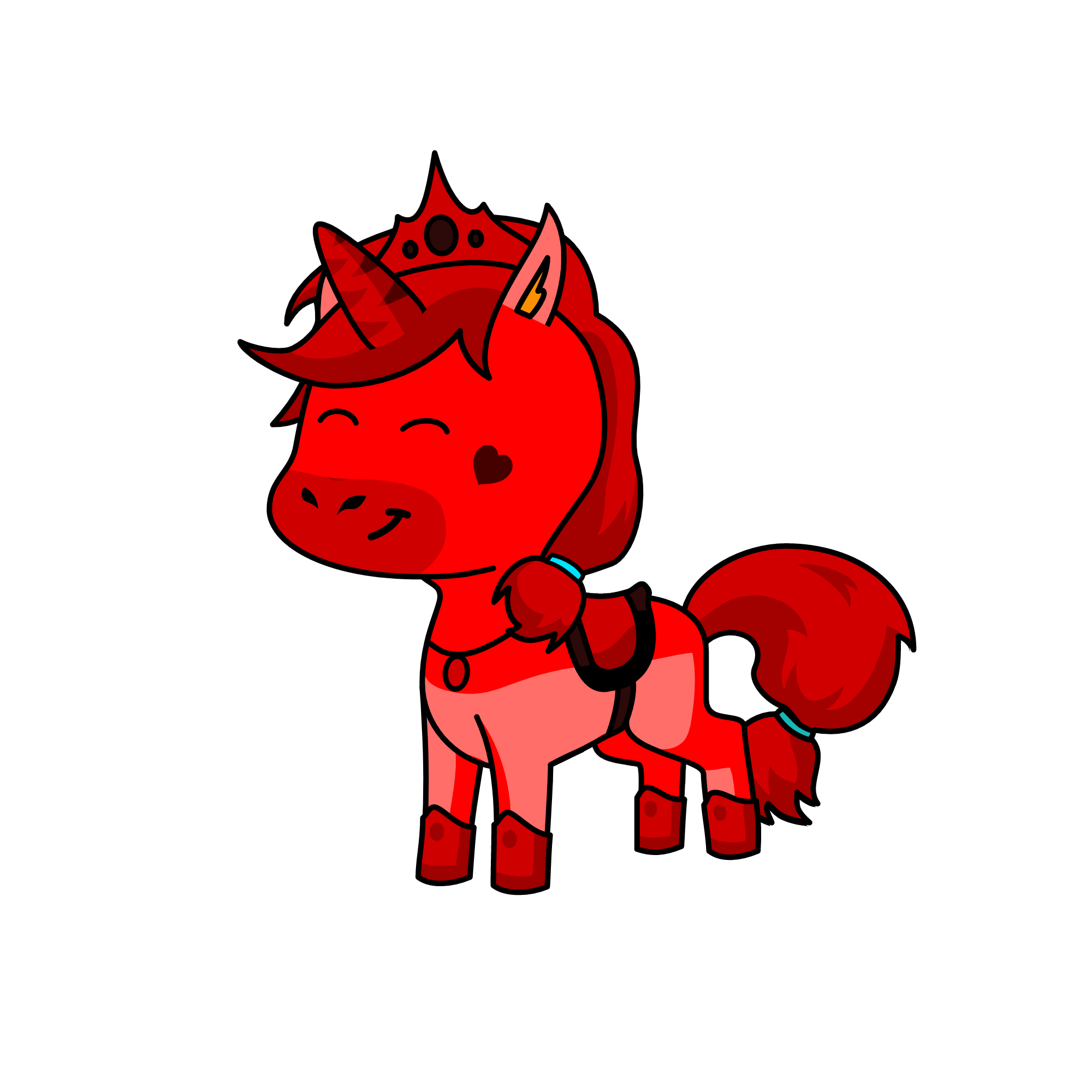 fire queen, the unicorn