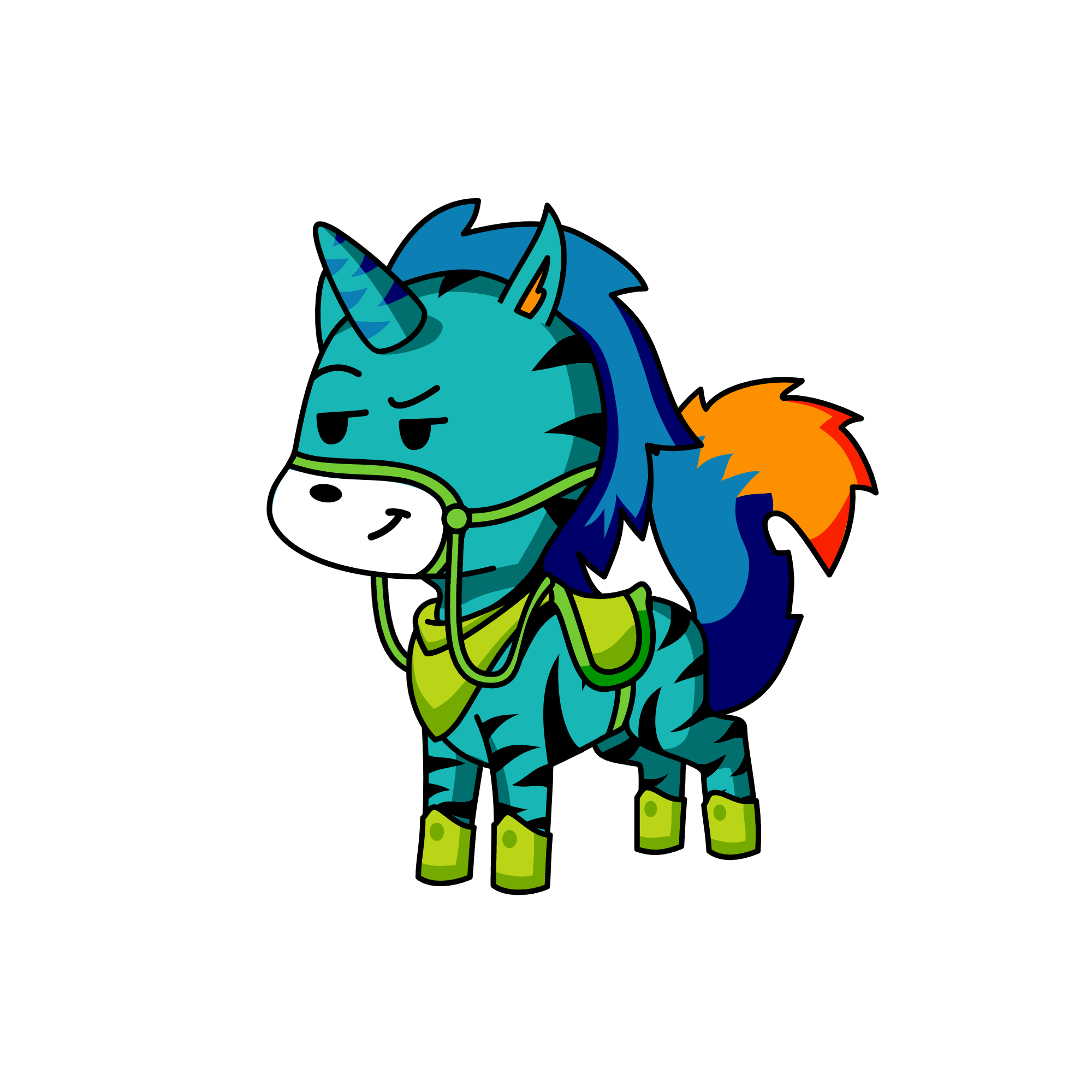 random wolficorn, the unicorn
