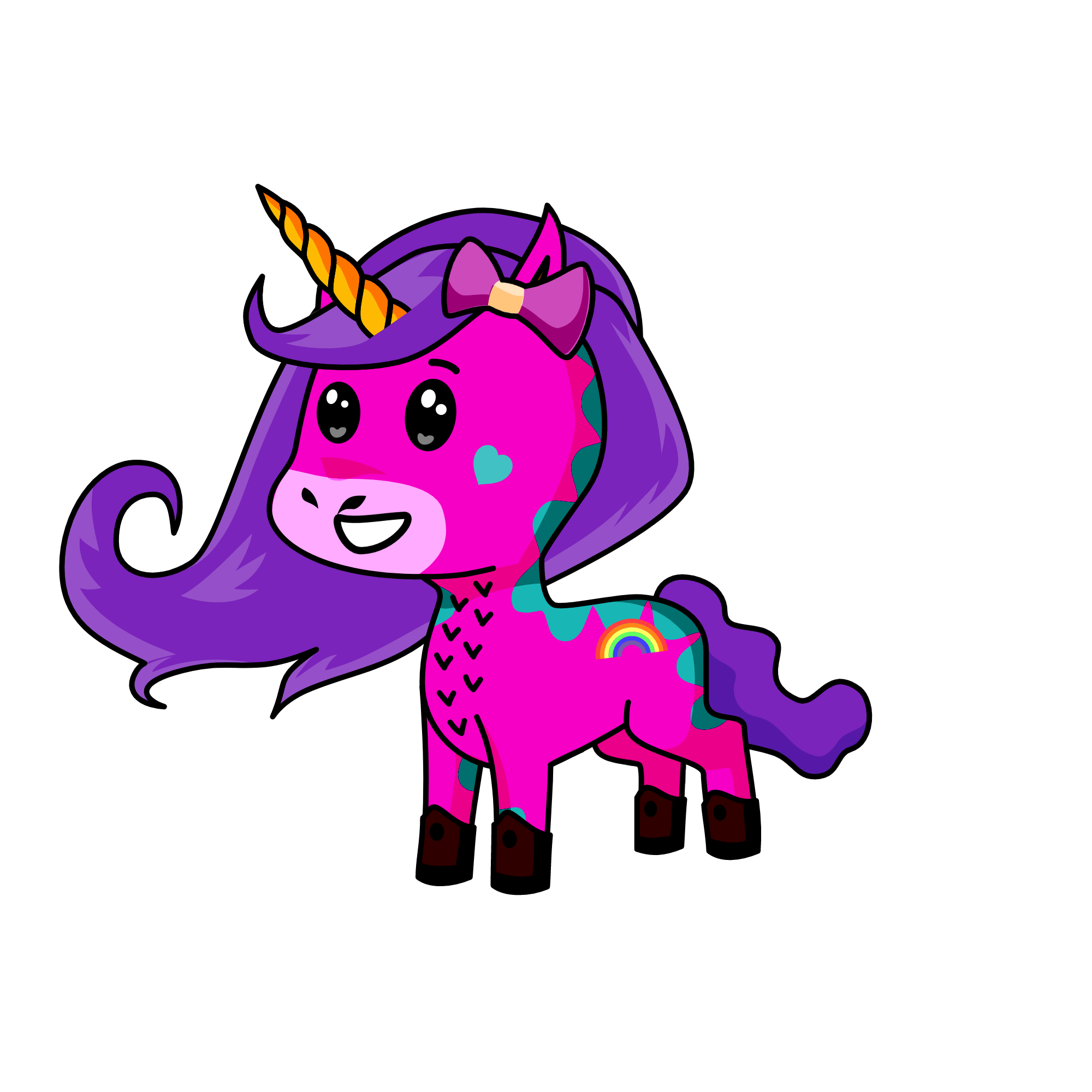 Rainbow , the unicorn