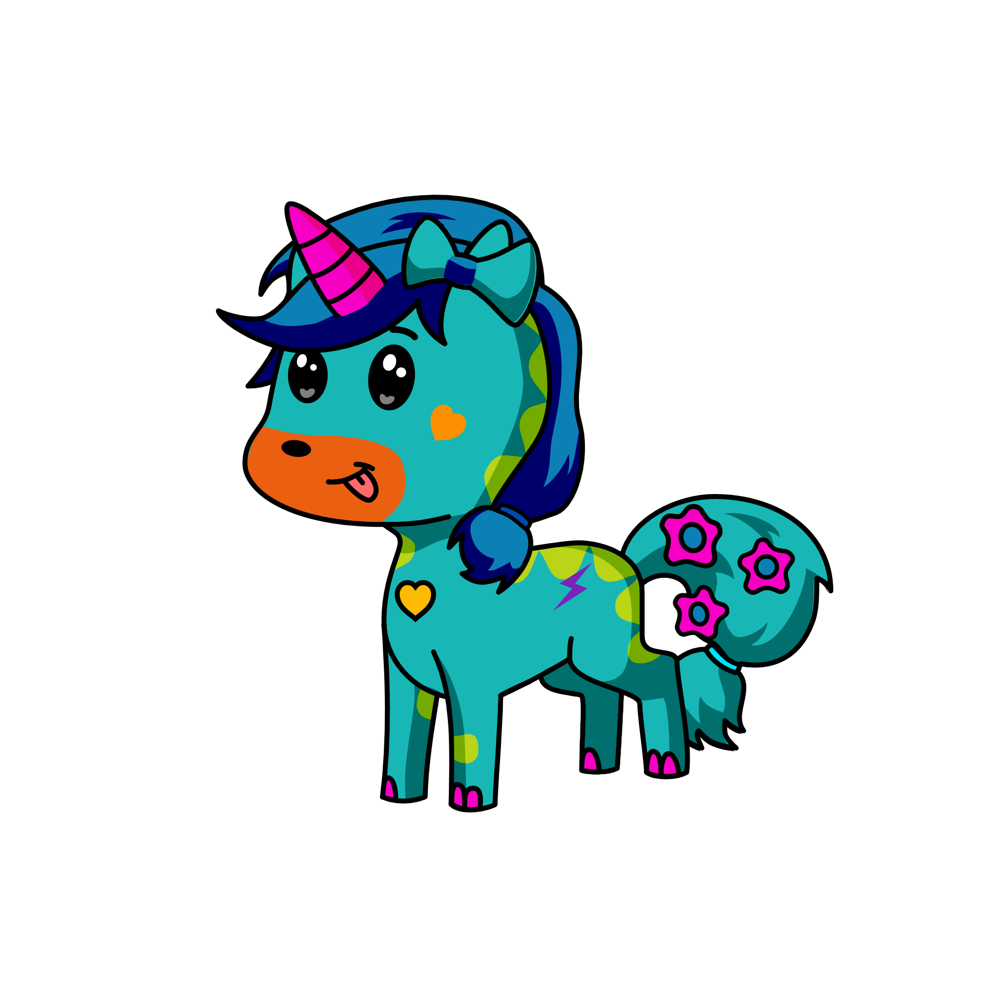Wolf, the unicorn