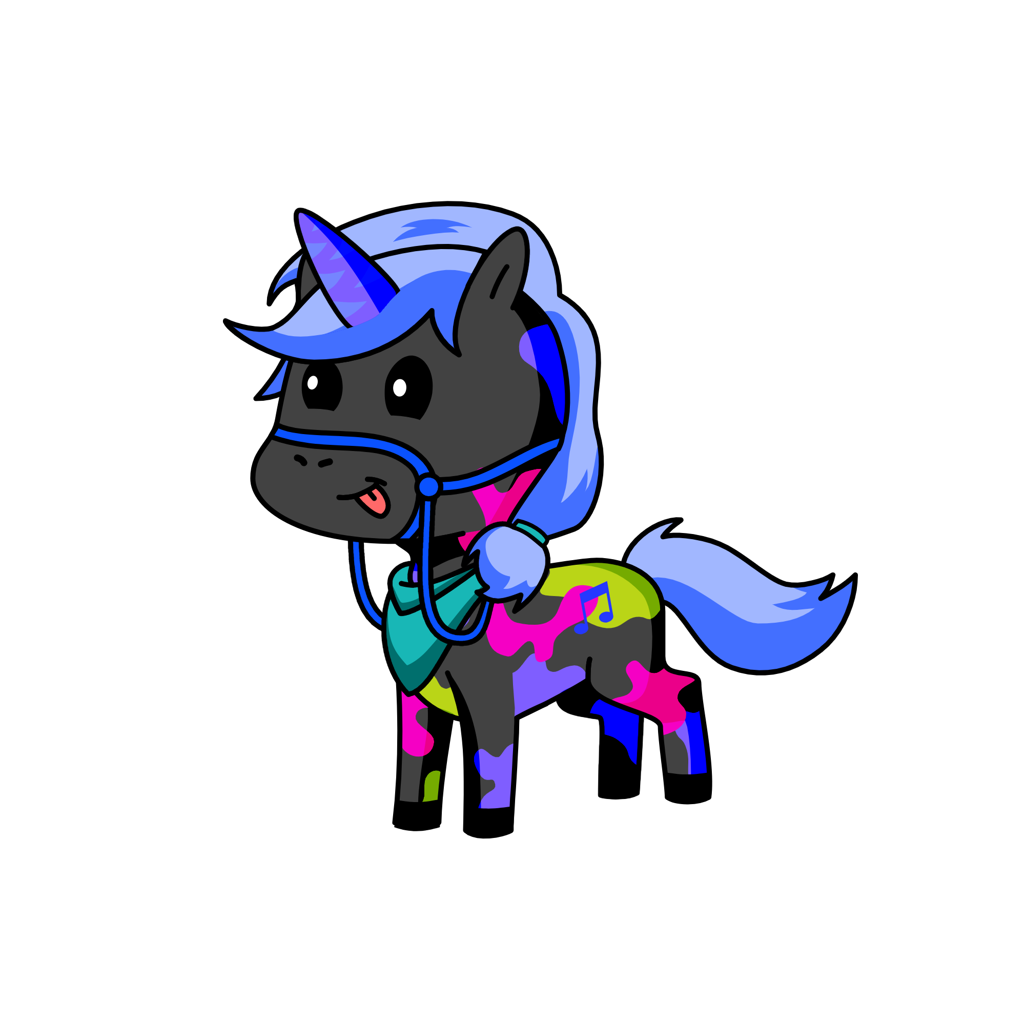 Melody, the unicorn