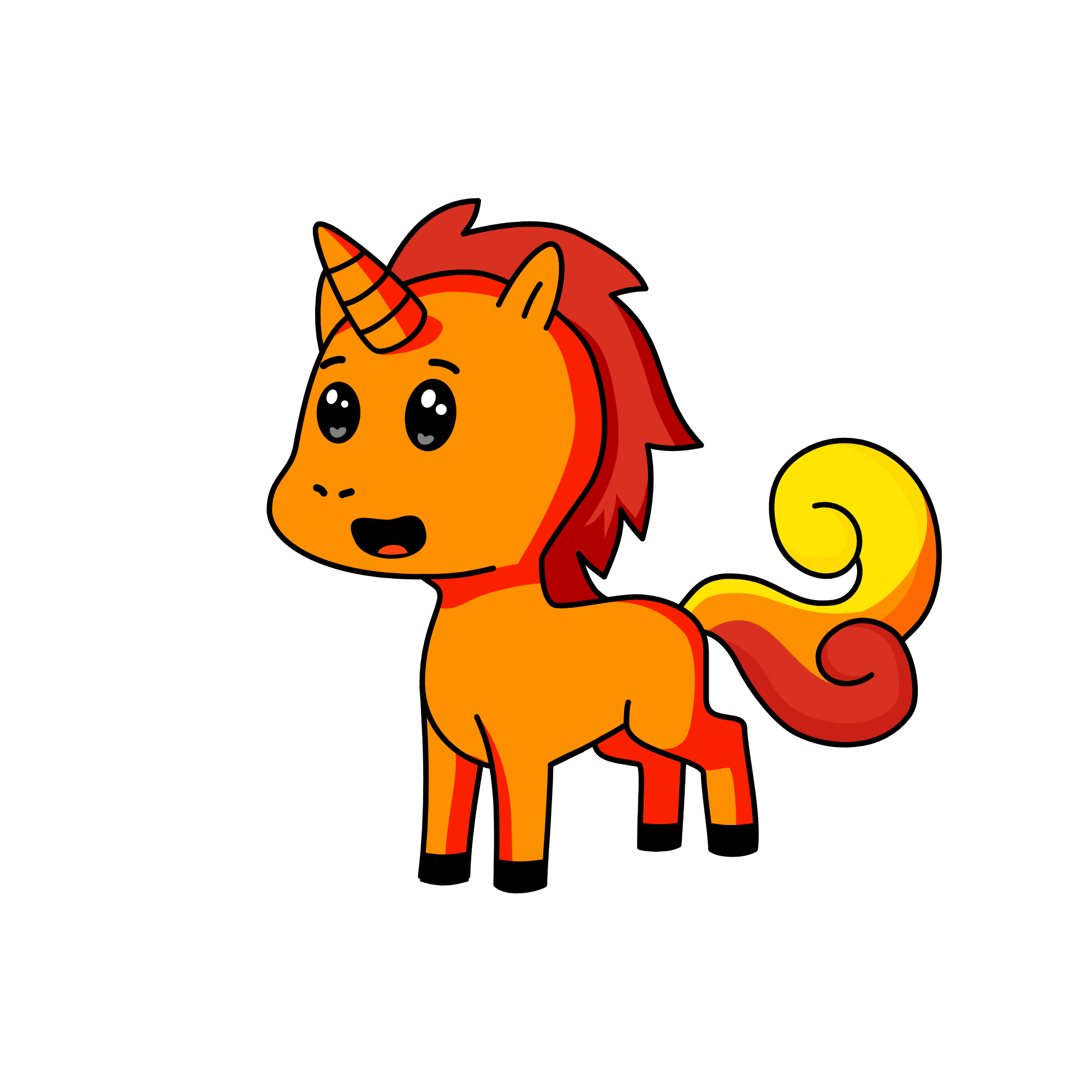 Charmander, the unicorn