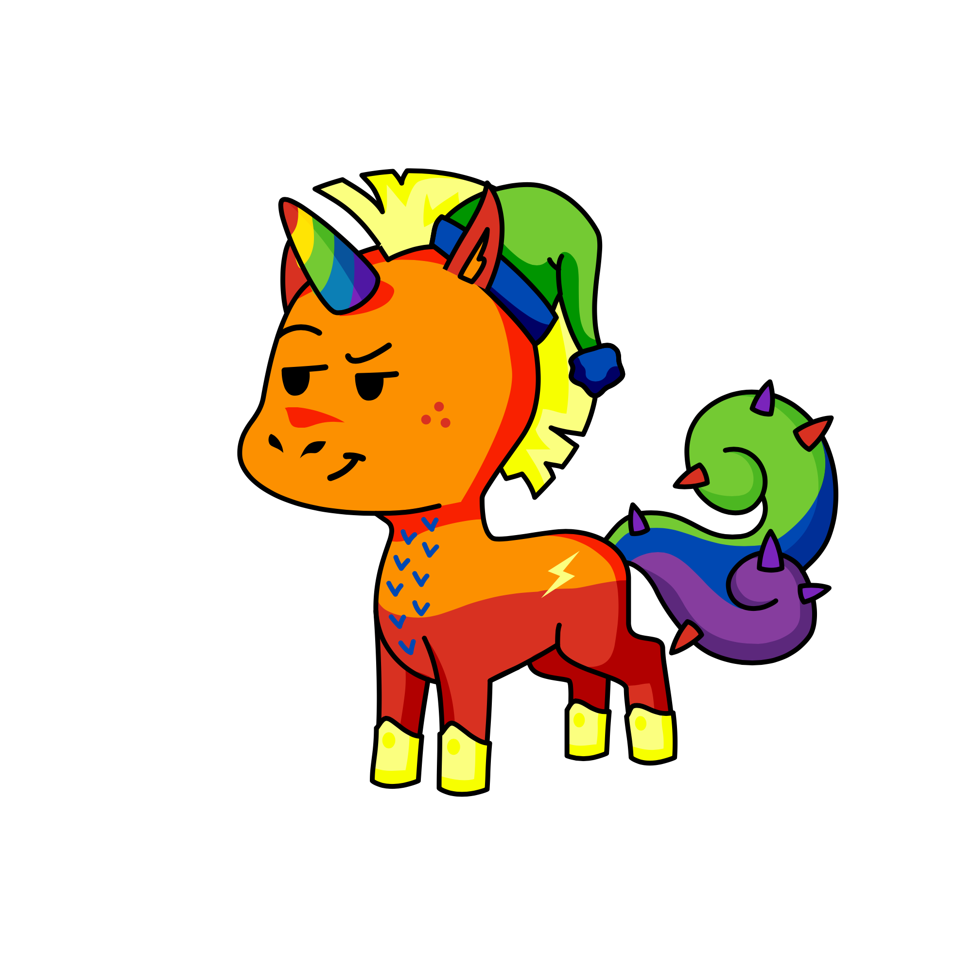 Rainbow Missy, the unicorn