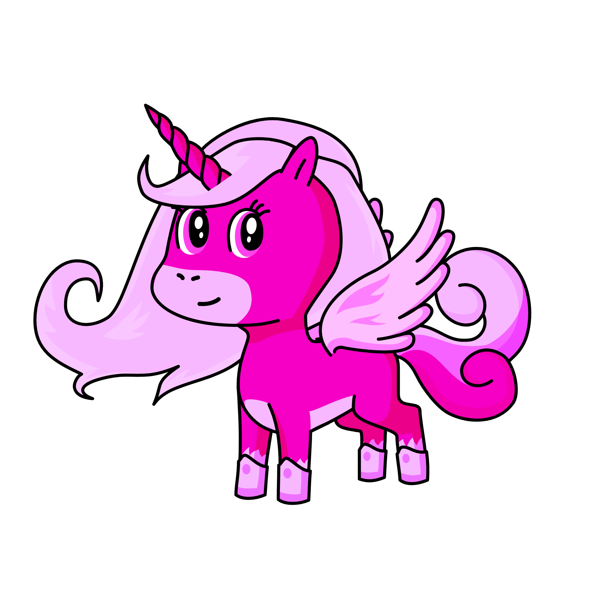 Pink Princess, the unicorn