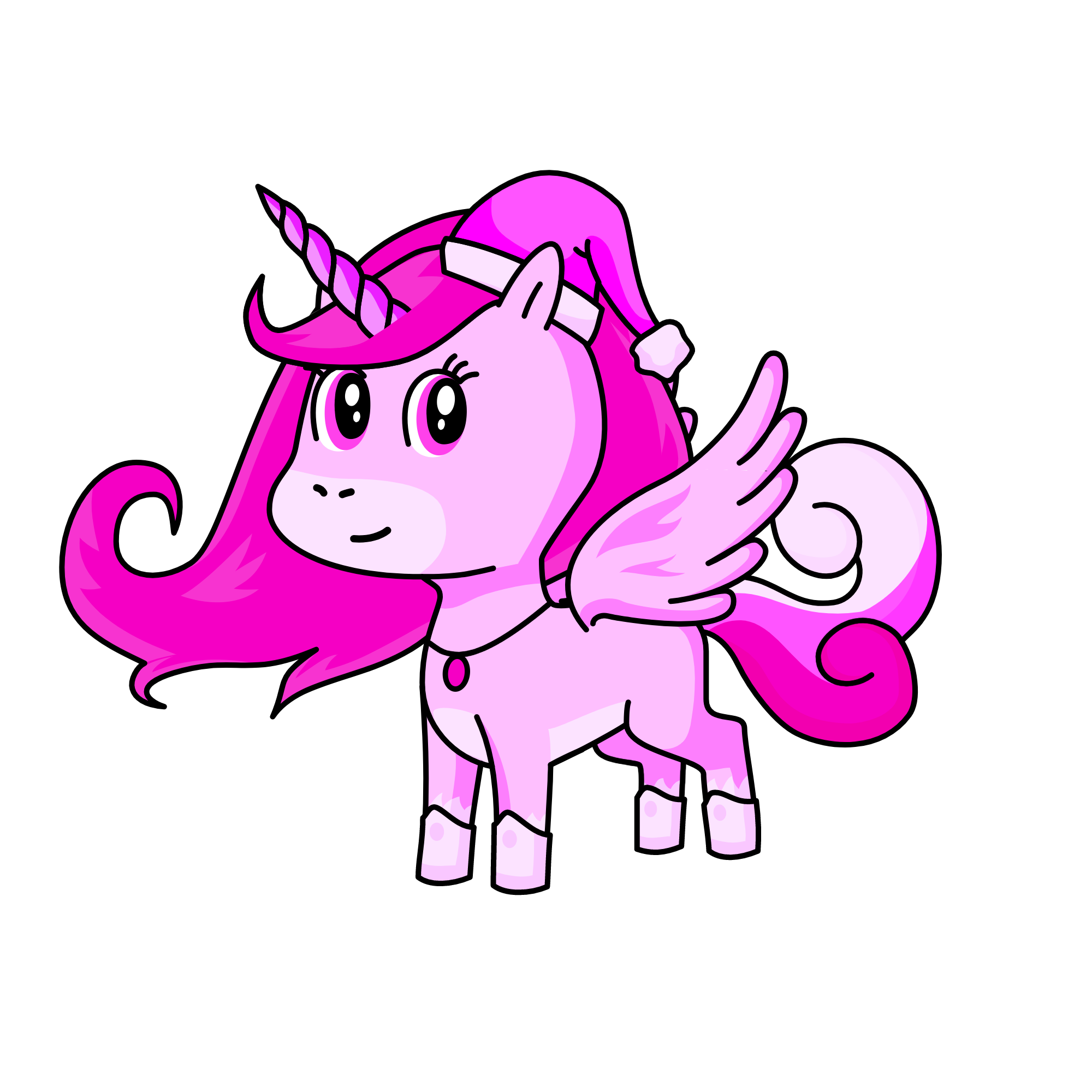 Pink, the unicorn