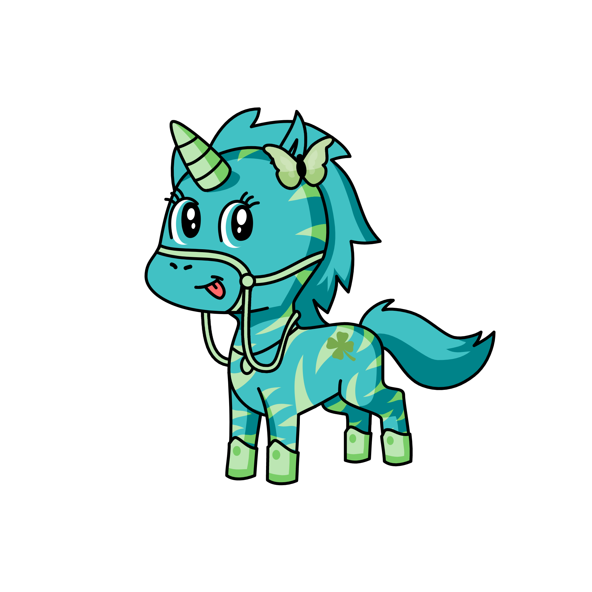 blue da ba de da ba die, the unicorn