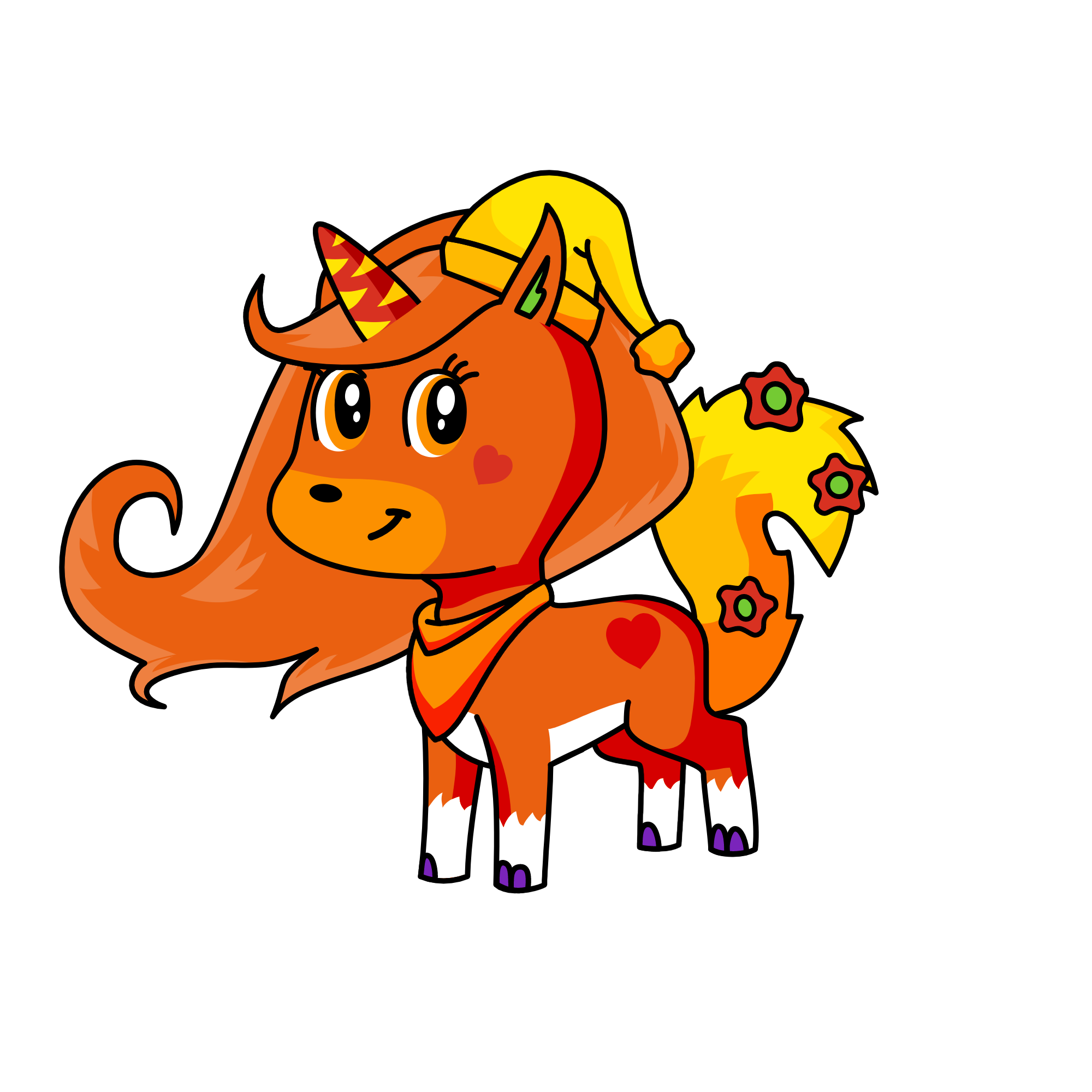 Blazing Star, the unicorn