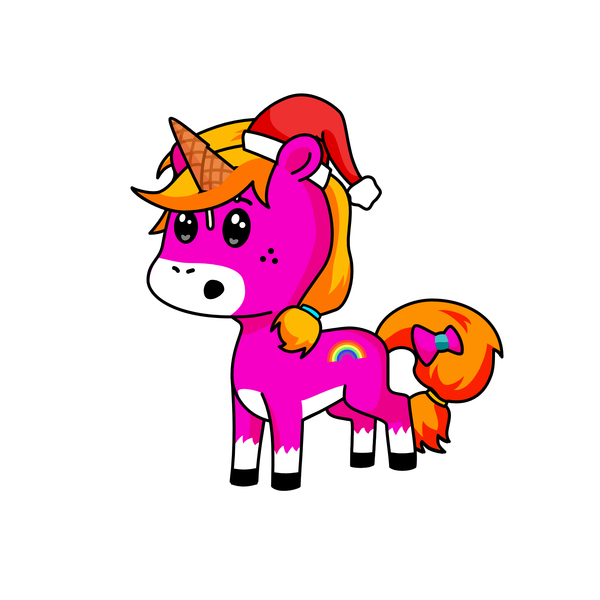 CHRISTMAS CONE, the unicorn