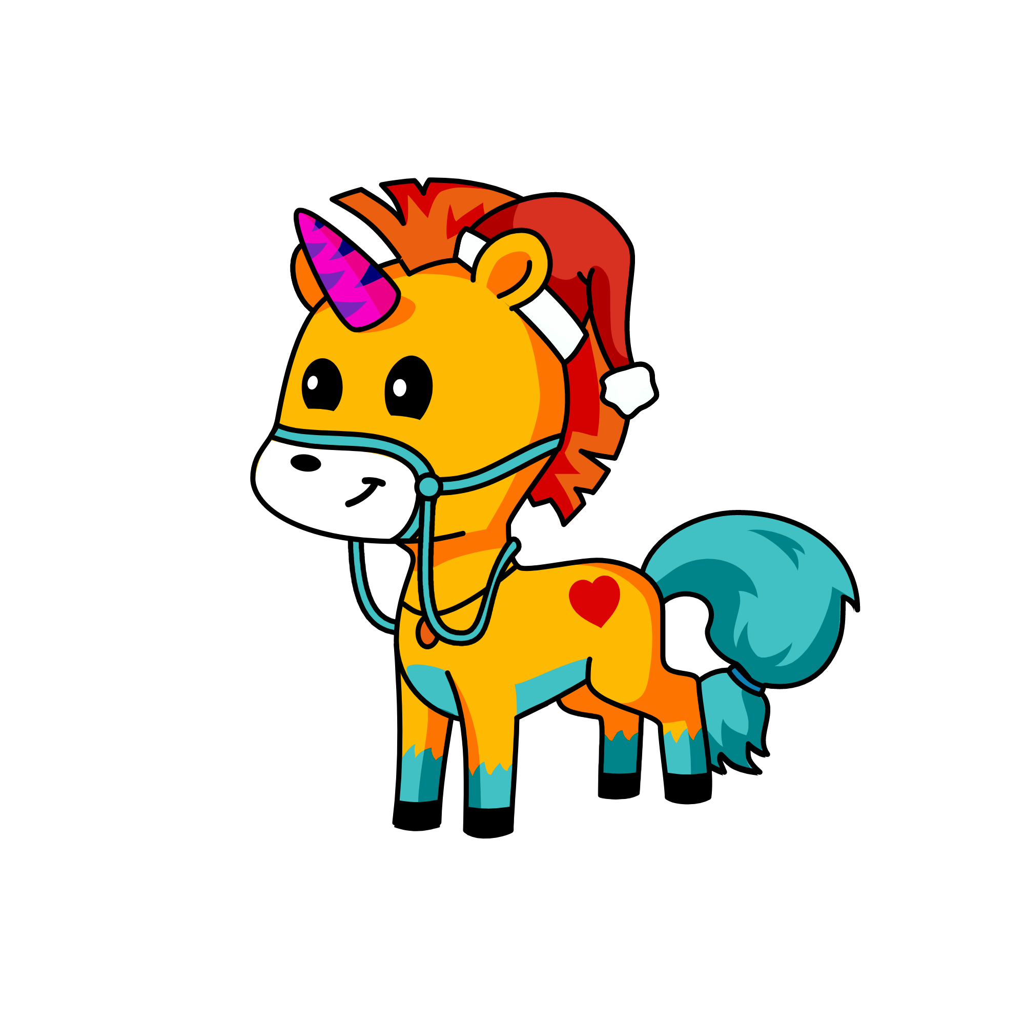 ICE SANTA, the unicorn