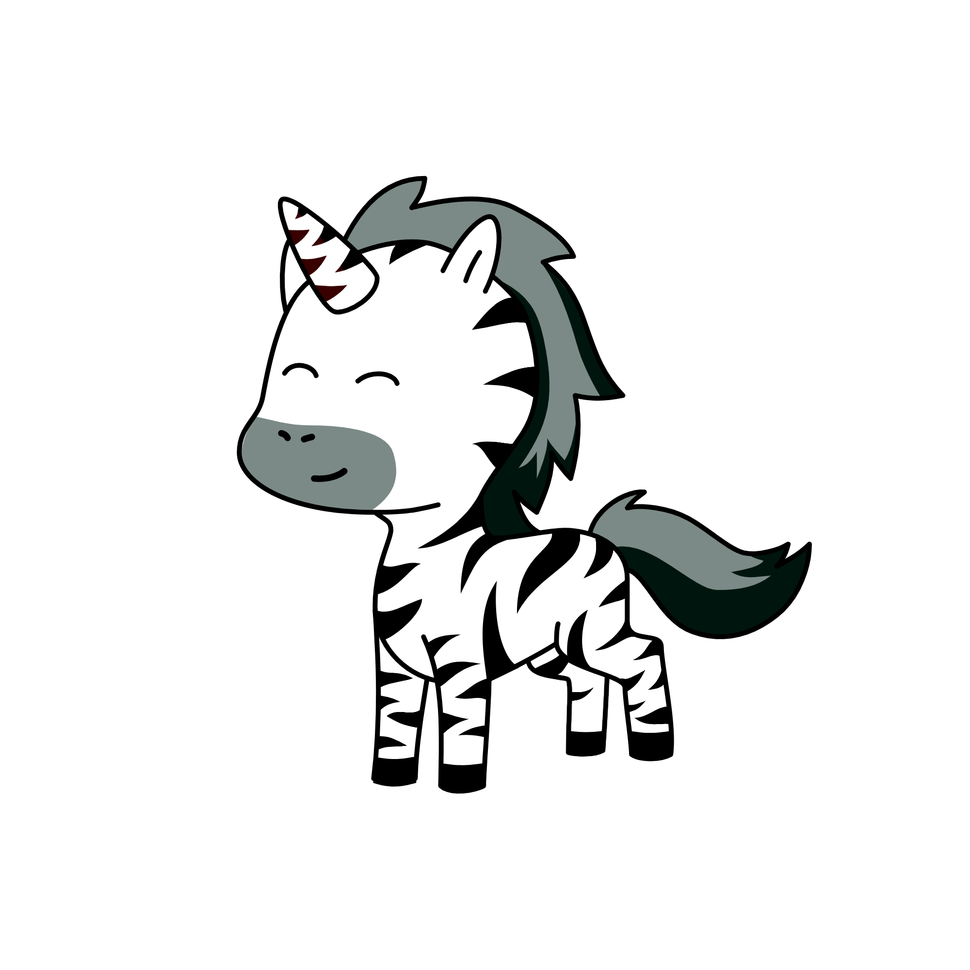 Zebra, the unicorn