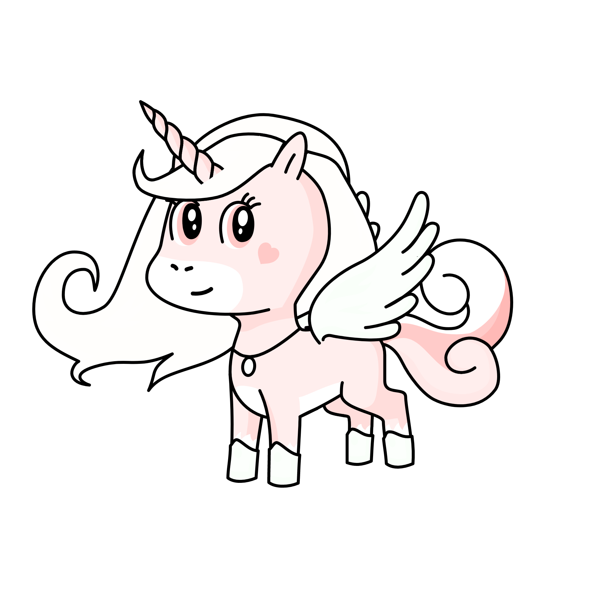 peach, the unicorn