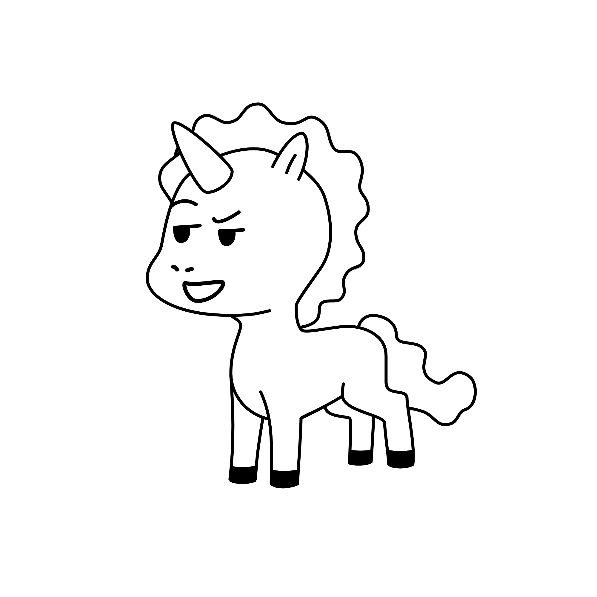 h, the unicorn