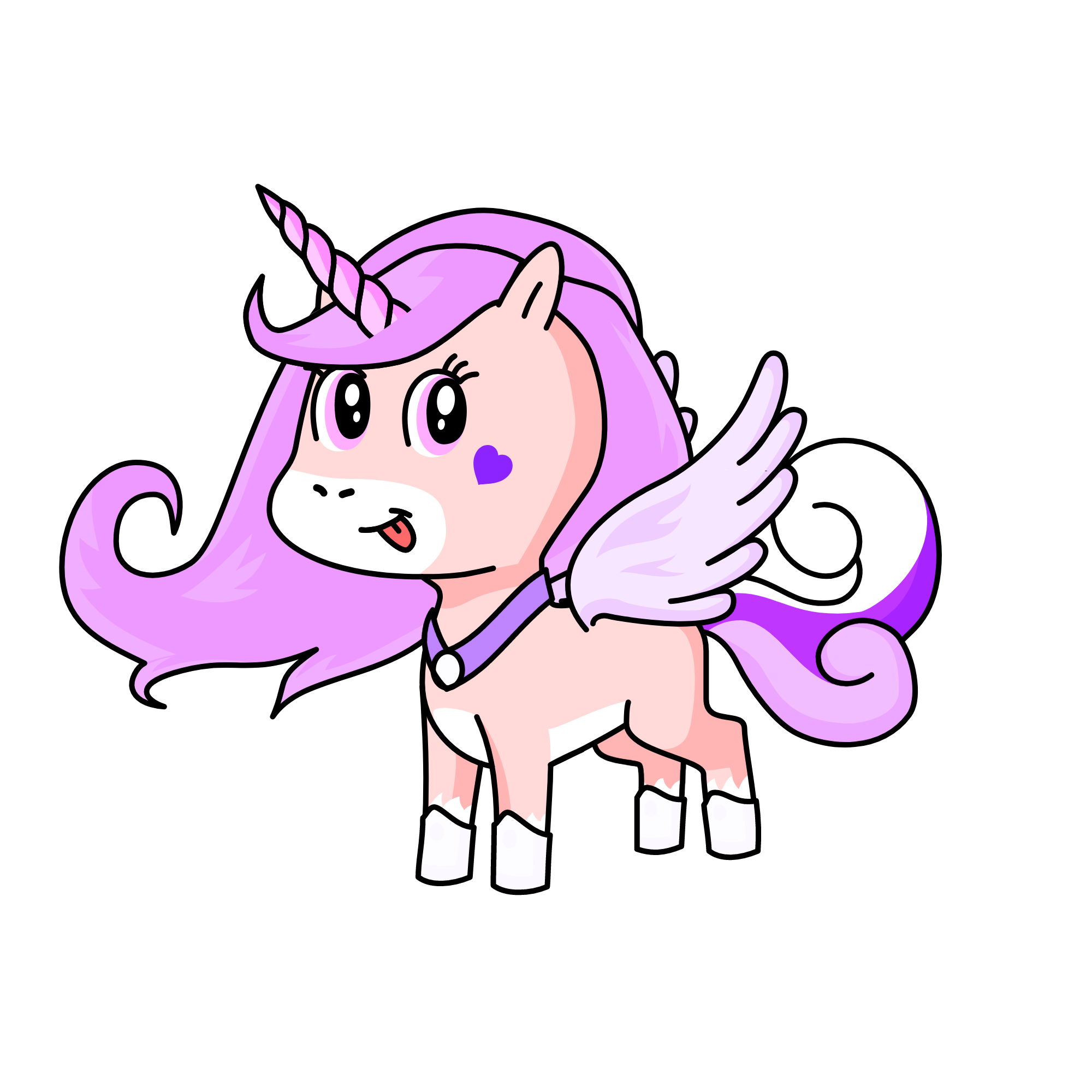 purple, the unicorn