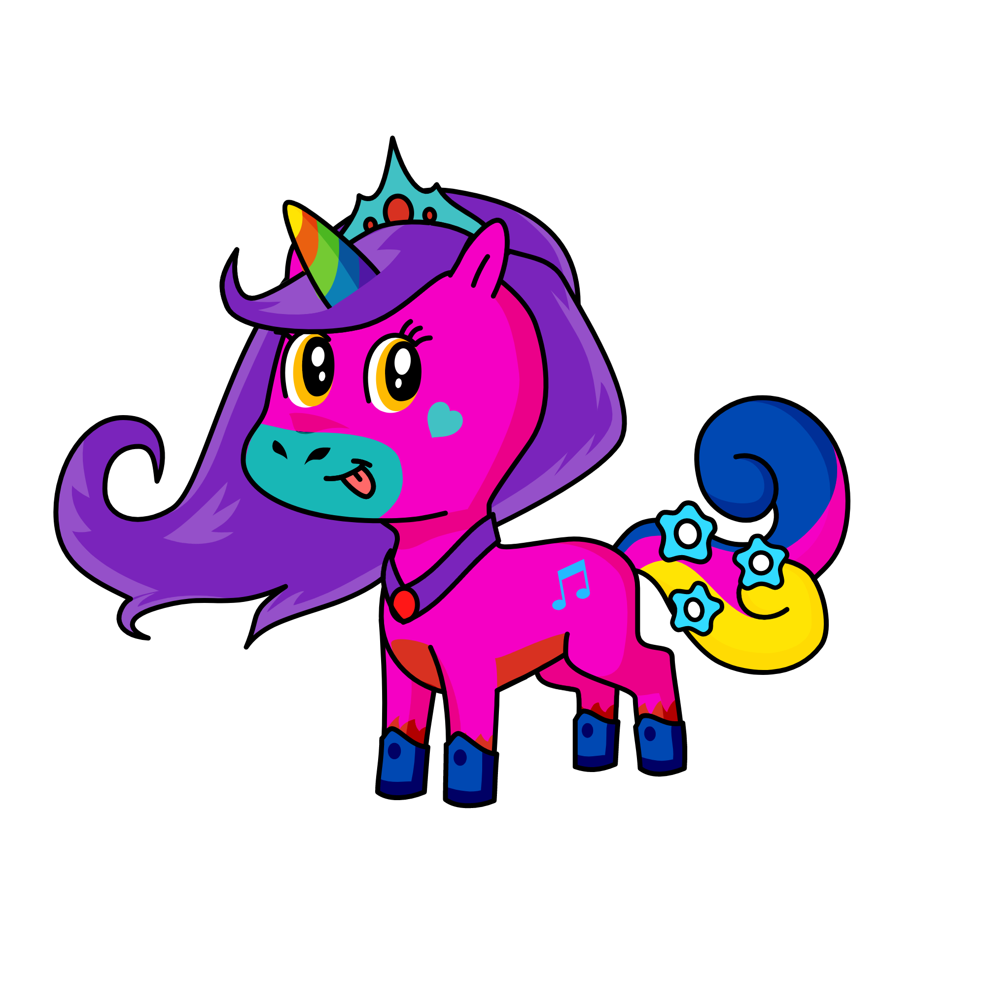 Crystal Moon, the unicorn