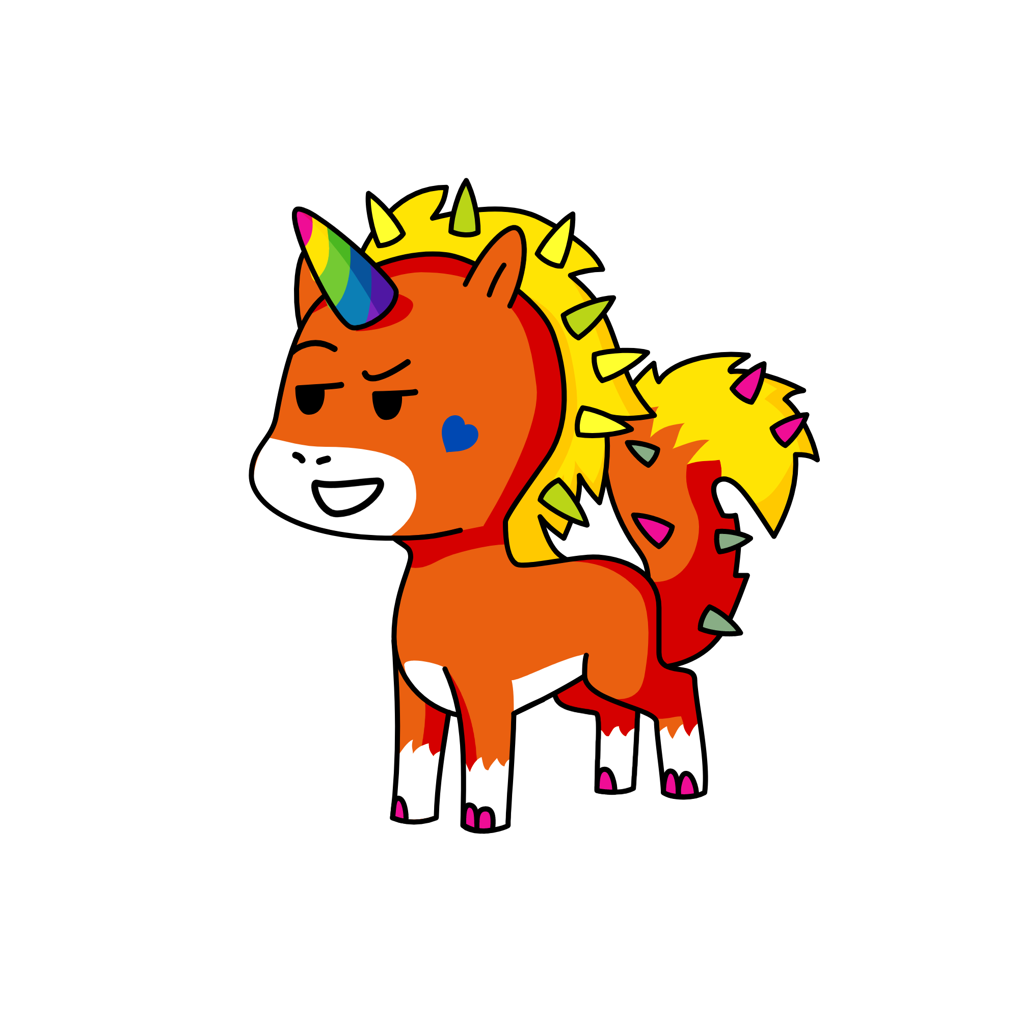 Orangeboi, the unicorn