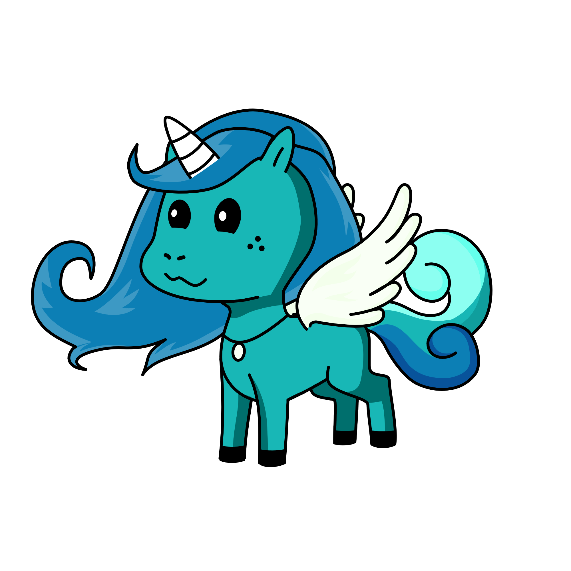 shimmer shadow, the unicorn