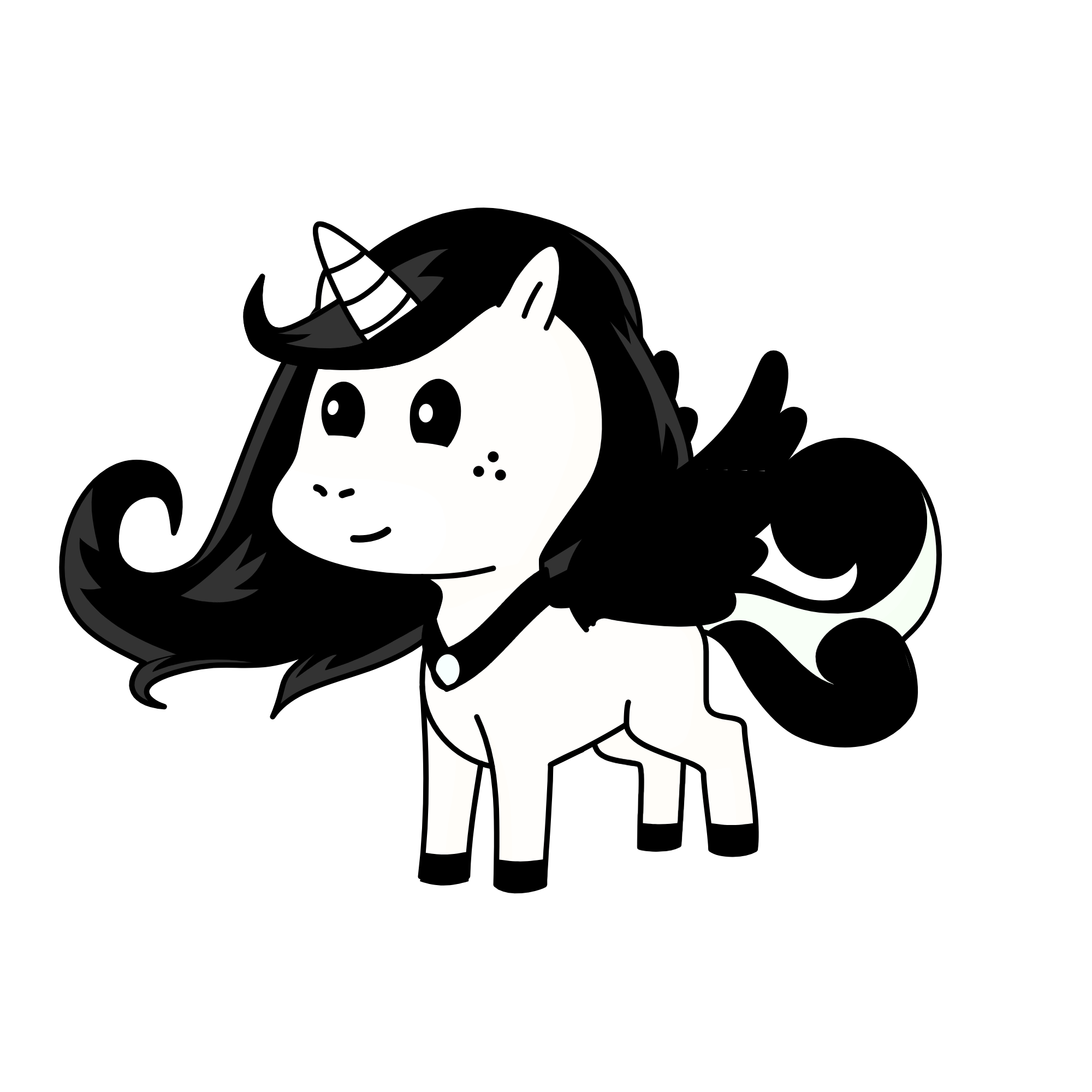 opposite, the unicorn
