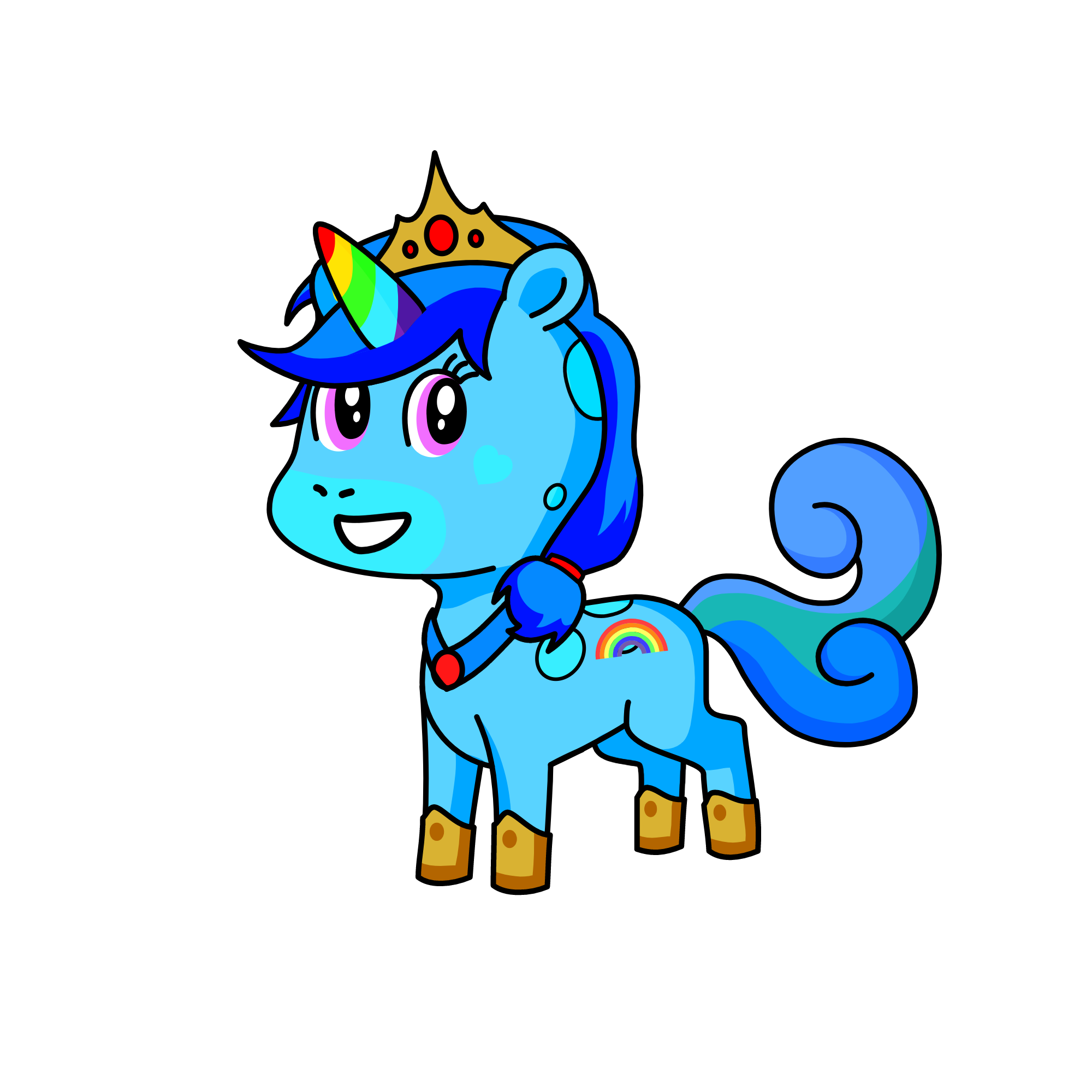 Princess Faye jnr., the unicorn