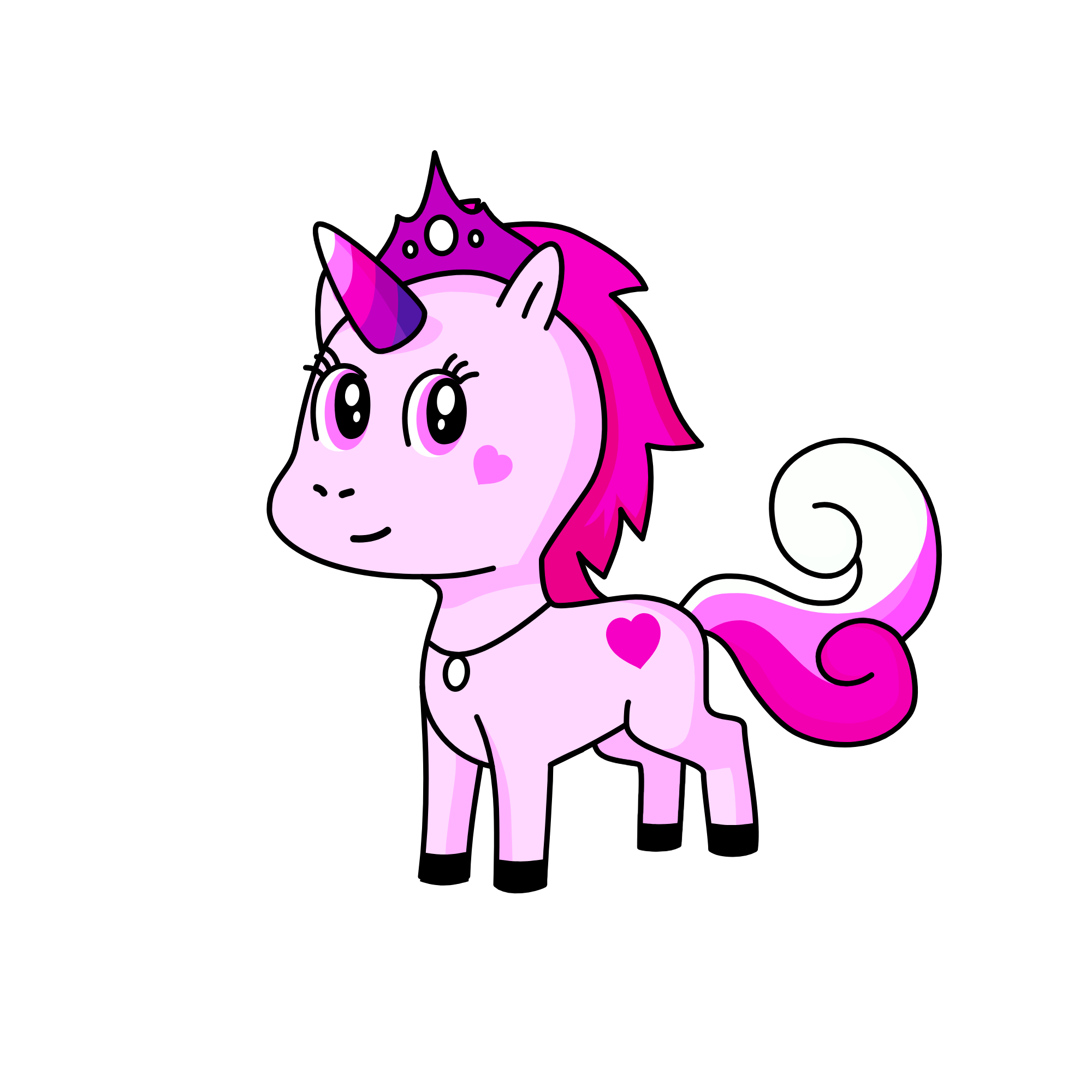 pink, the unicorn