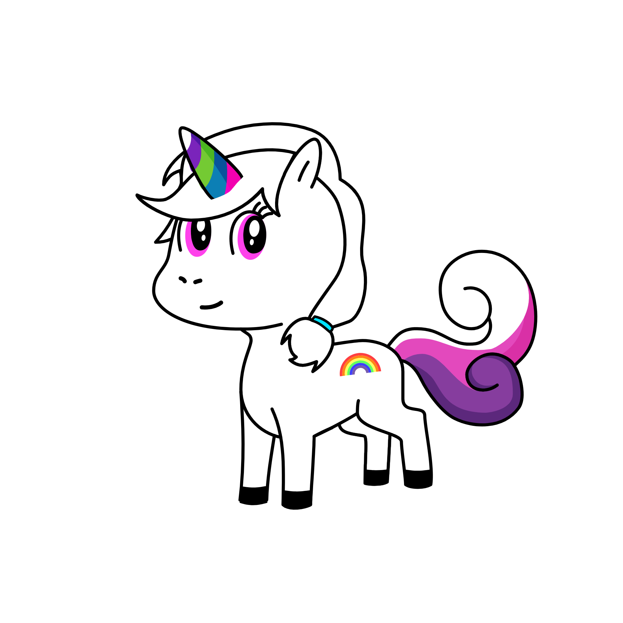 rainbow sparkle, the unicorn