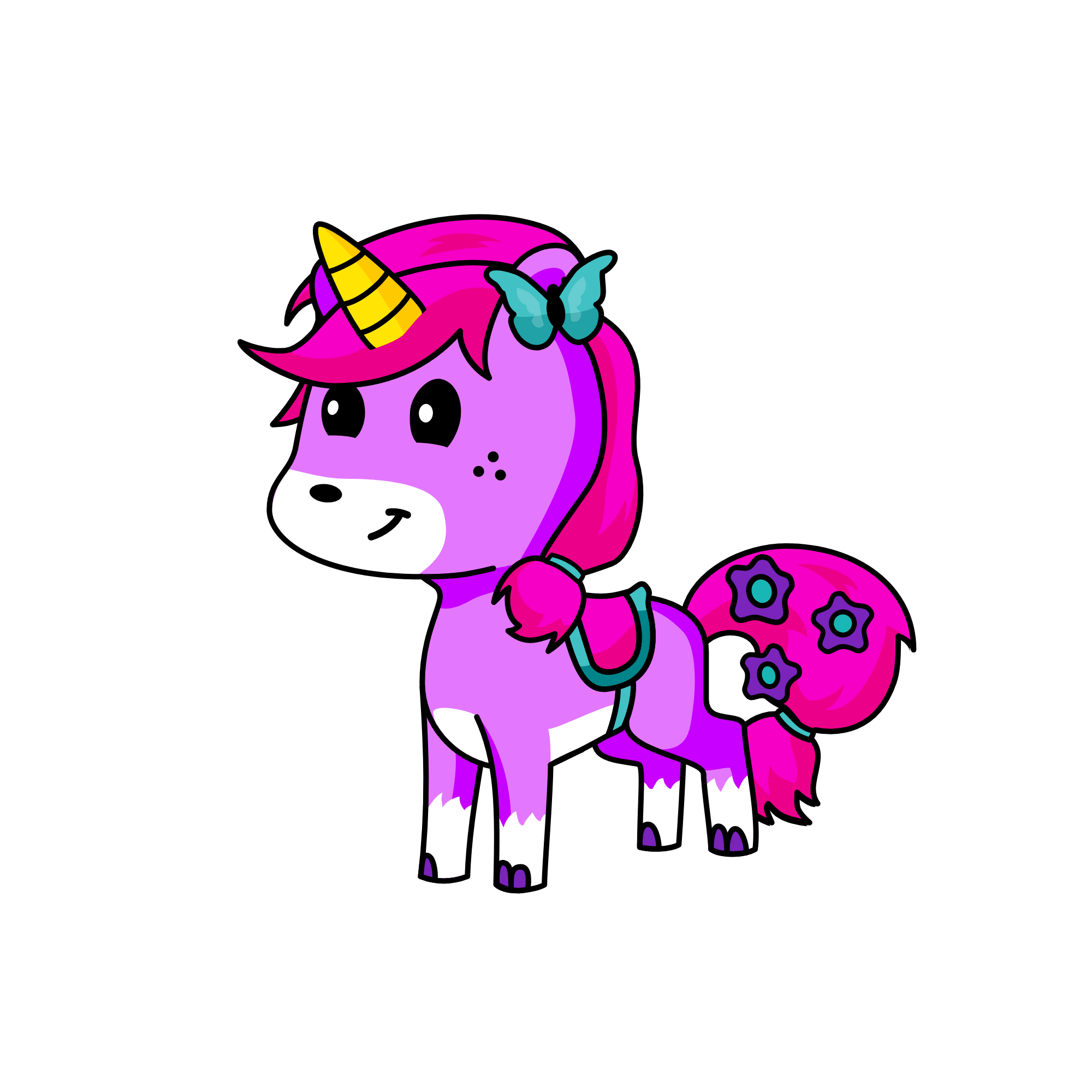 flutter, the unicorn