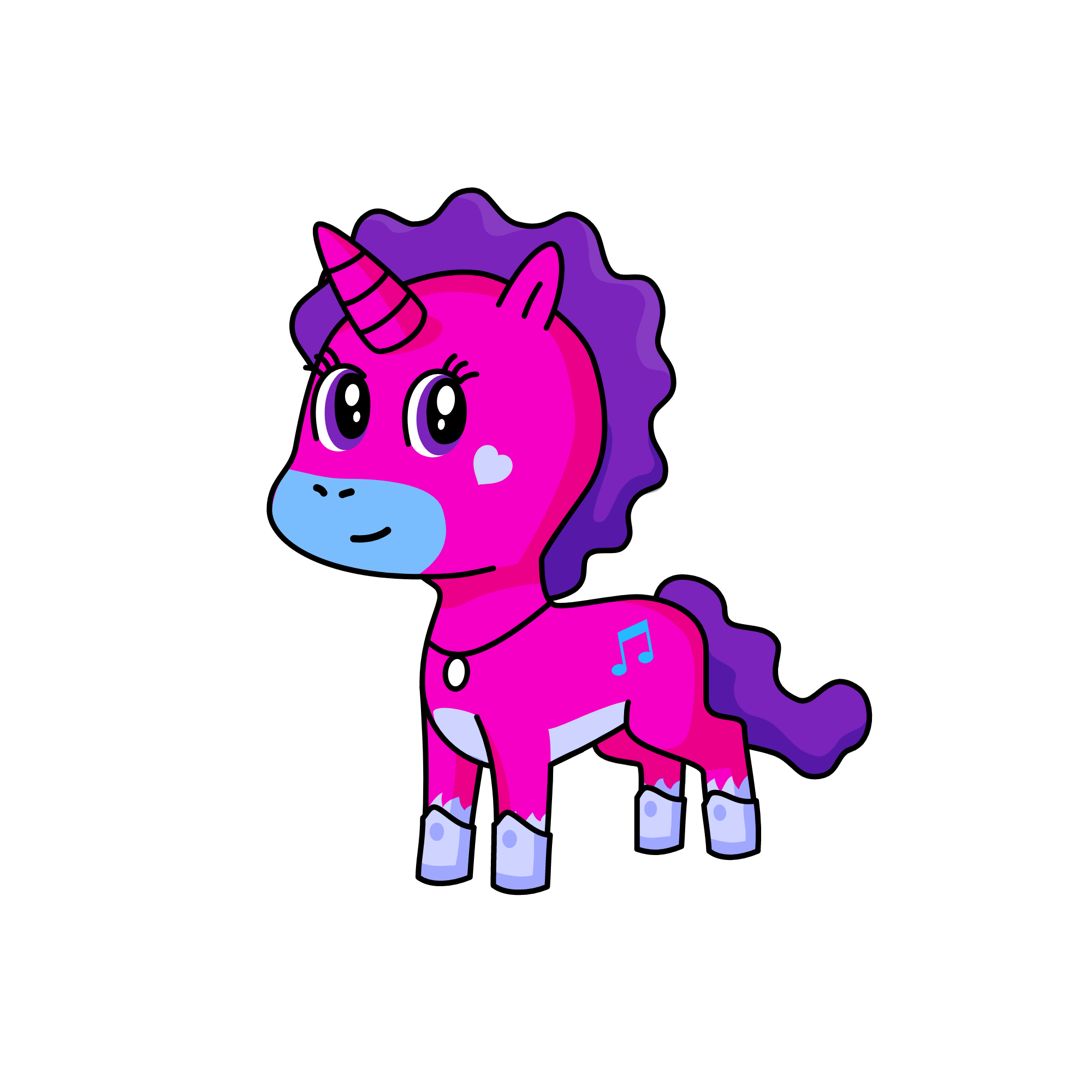 saldutė, the unicorn