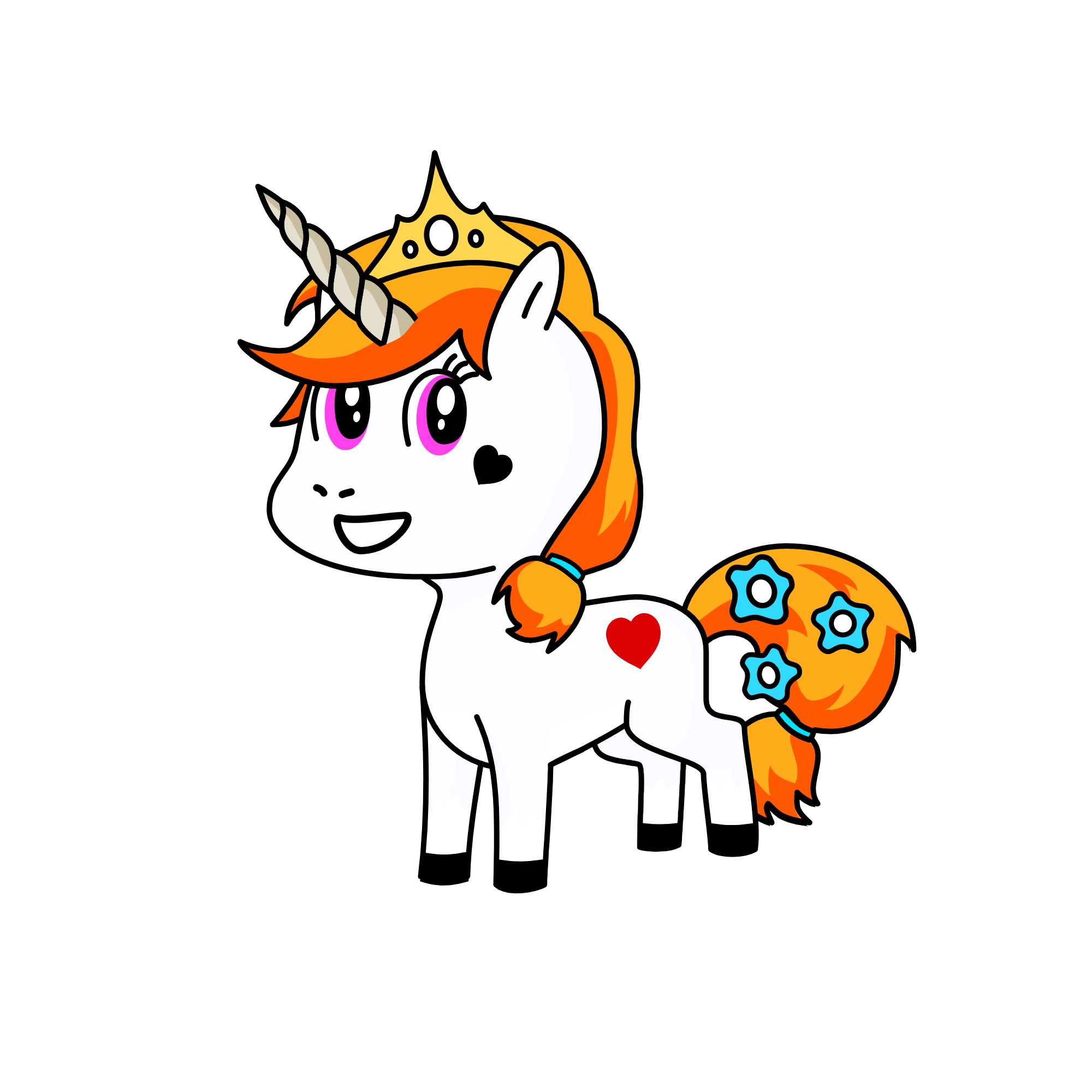 pinki, the unicorn
