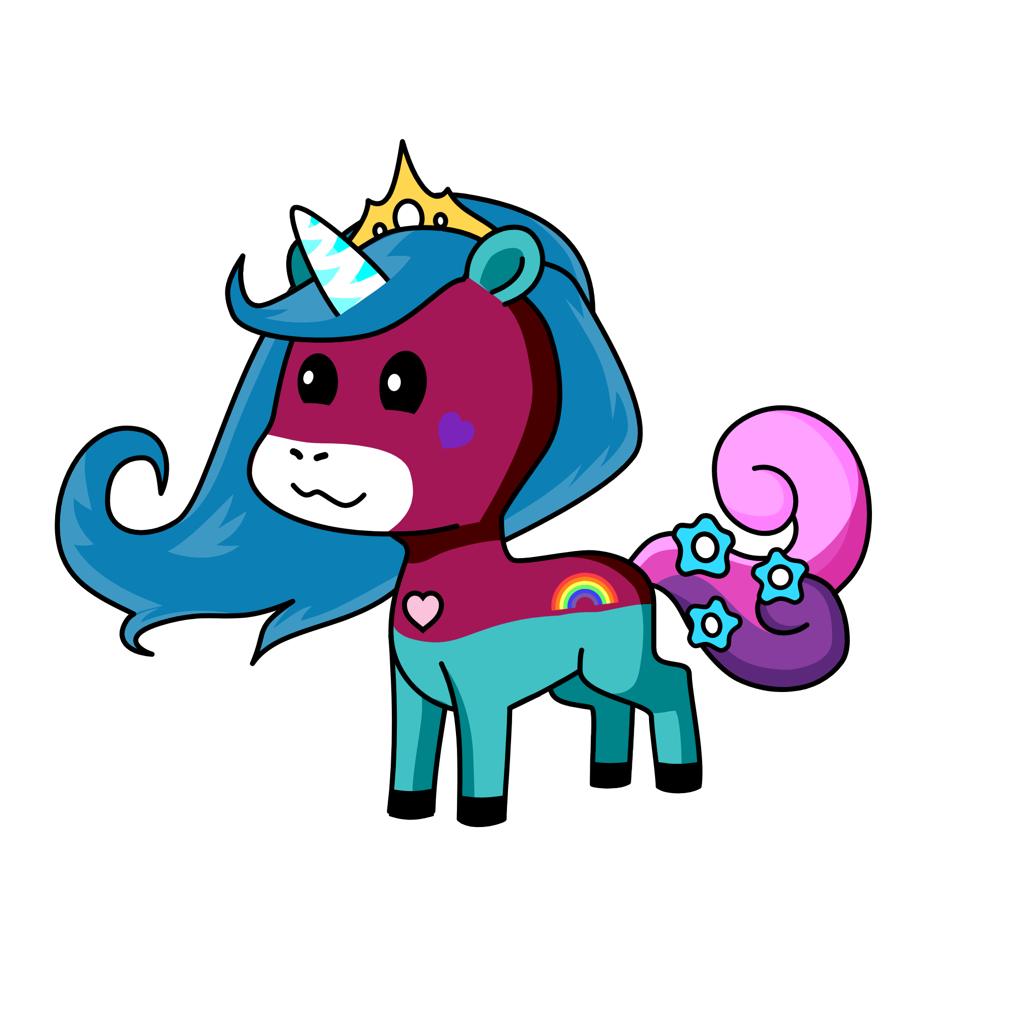 Violet, the unicorn