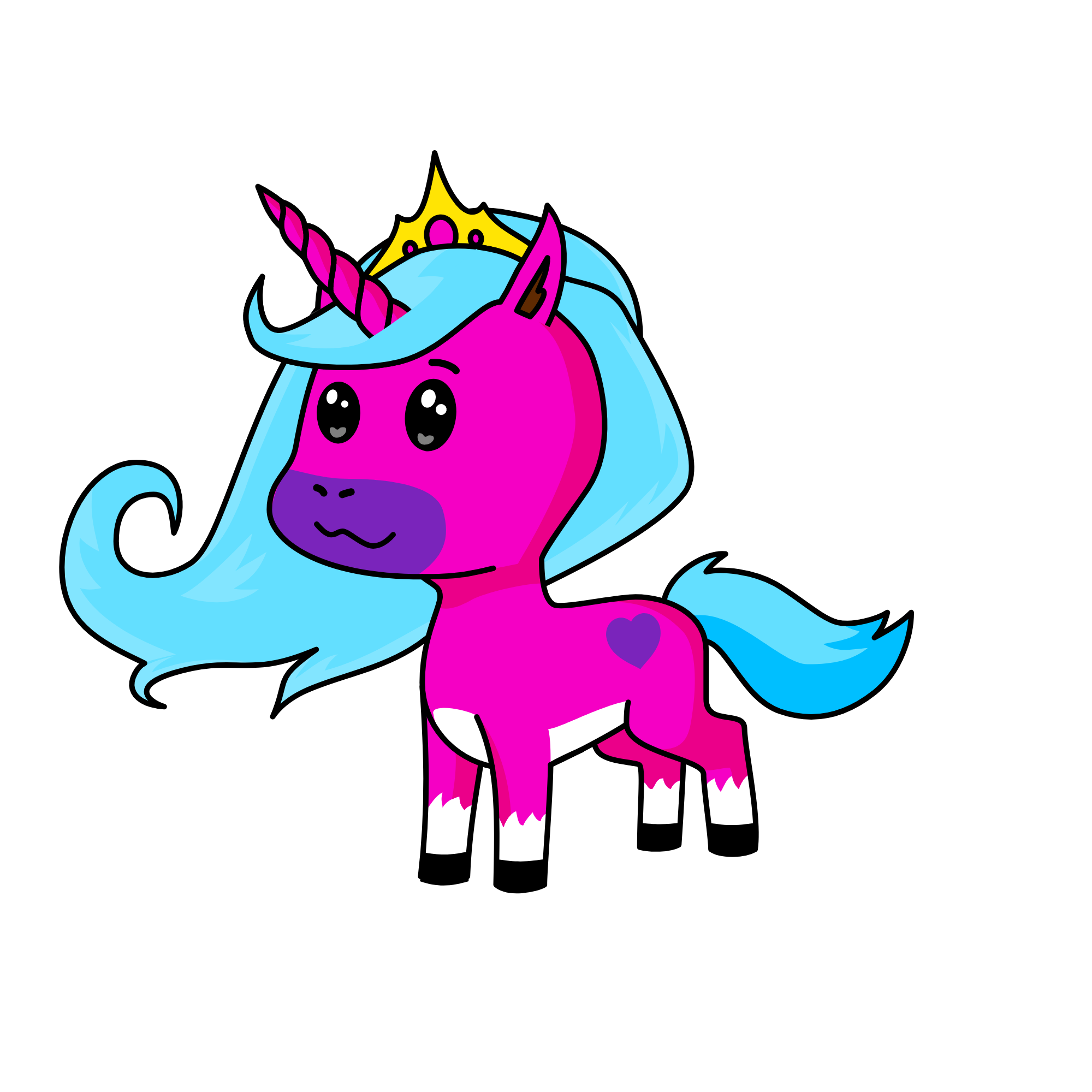 Princess Sparkle , the unicorn