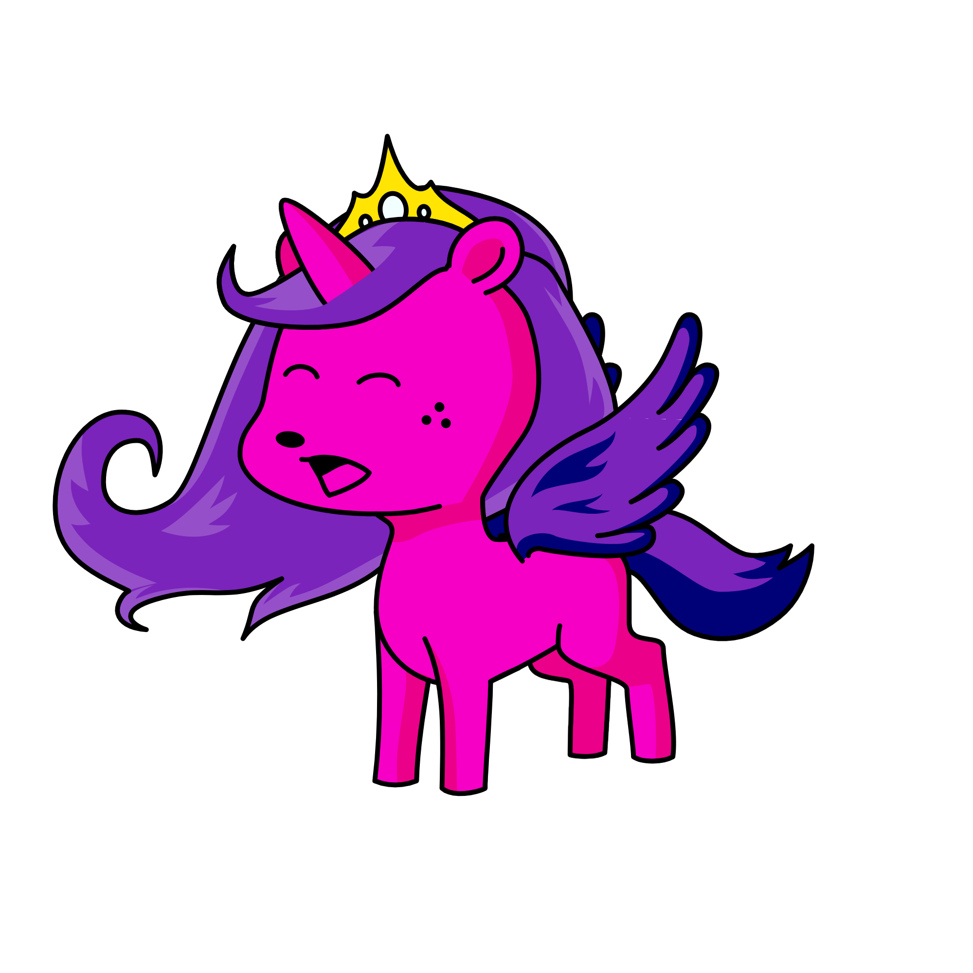 Queen of sining, the unicorn