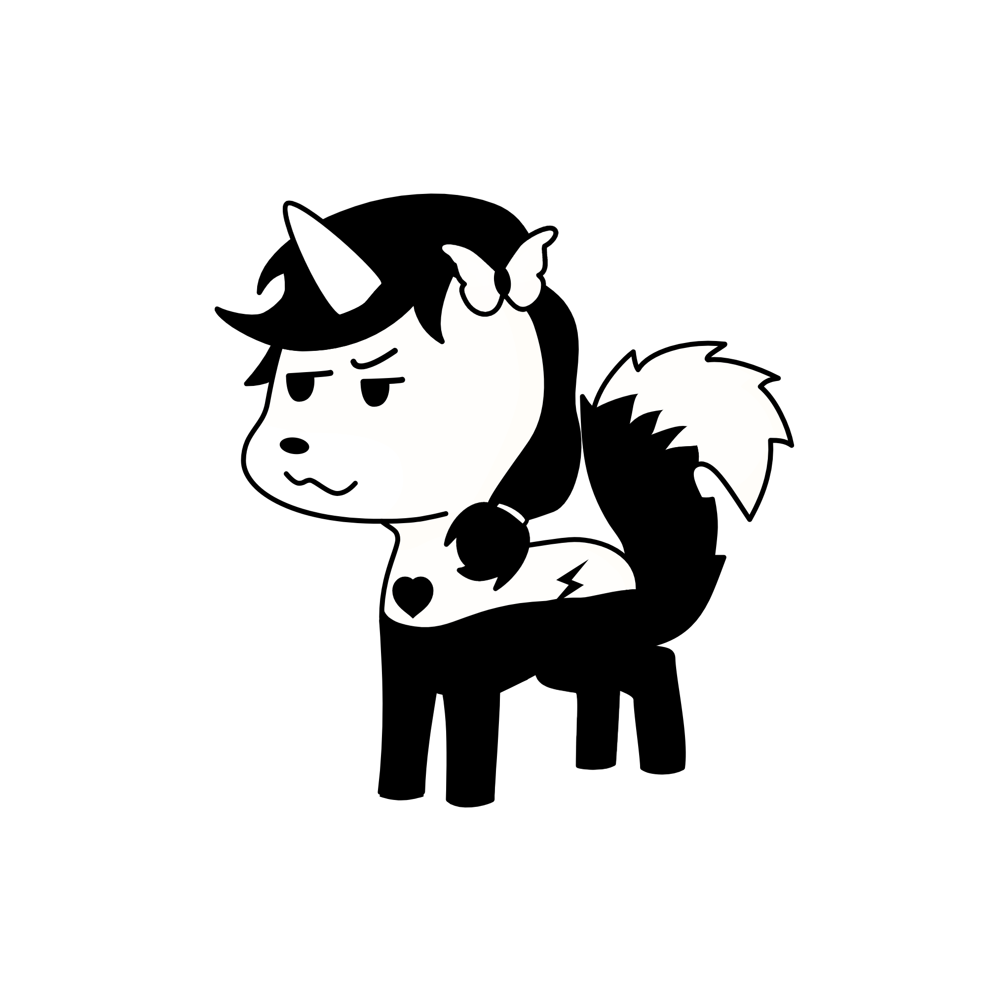 nuostabutė, the unicorn