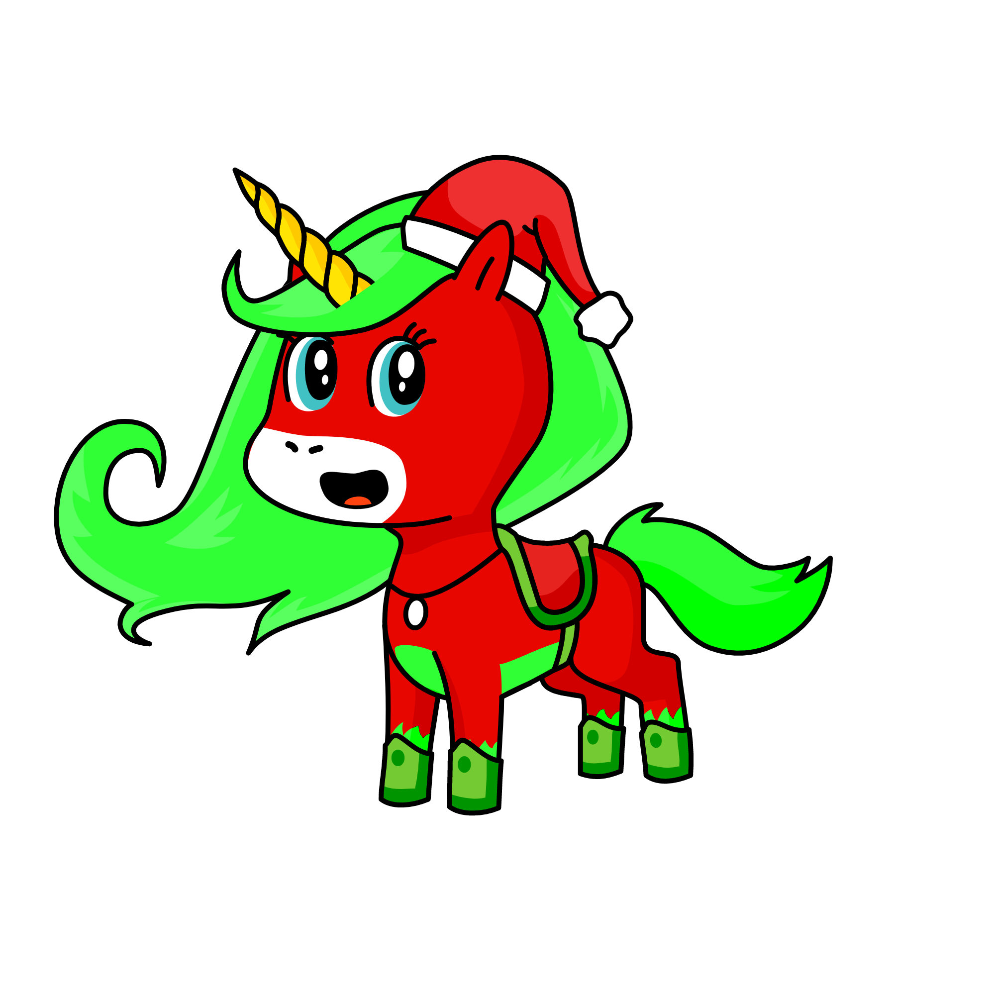 santa poni, the unicorn
