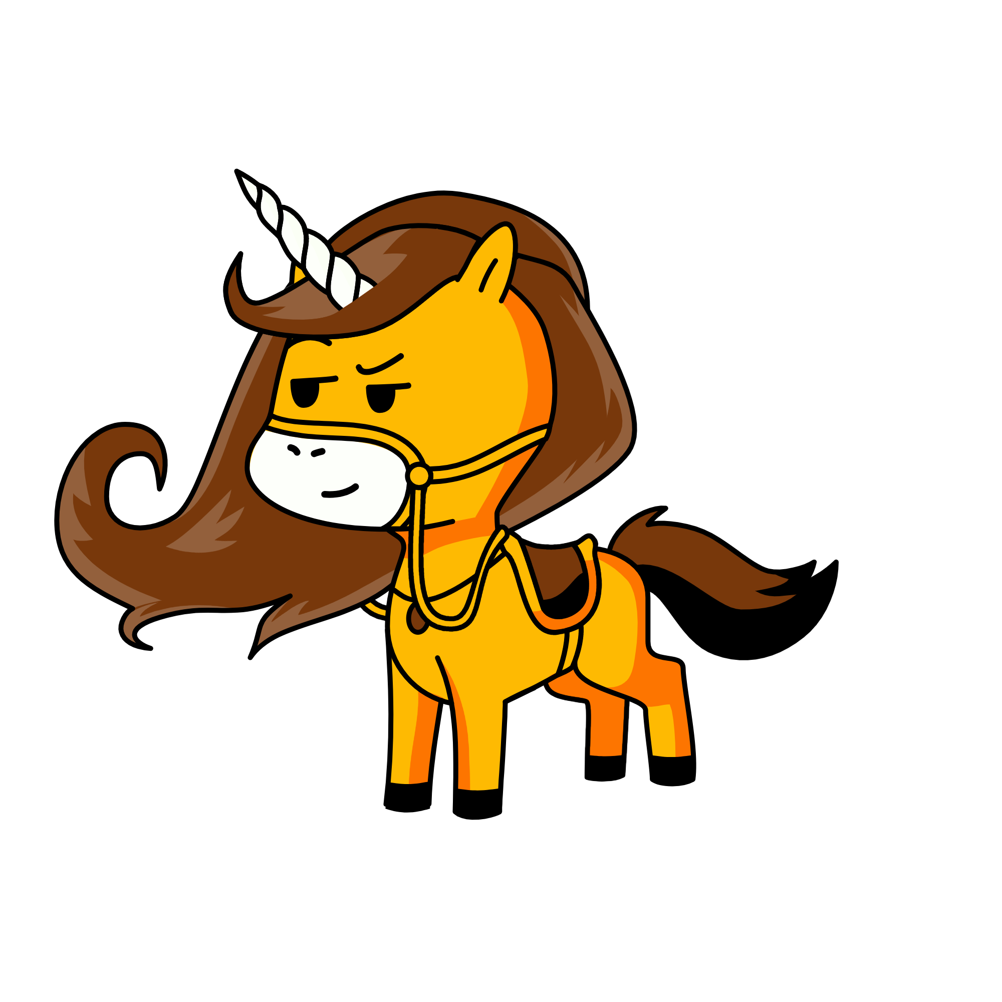 uni horse, the unicorn