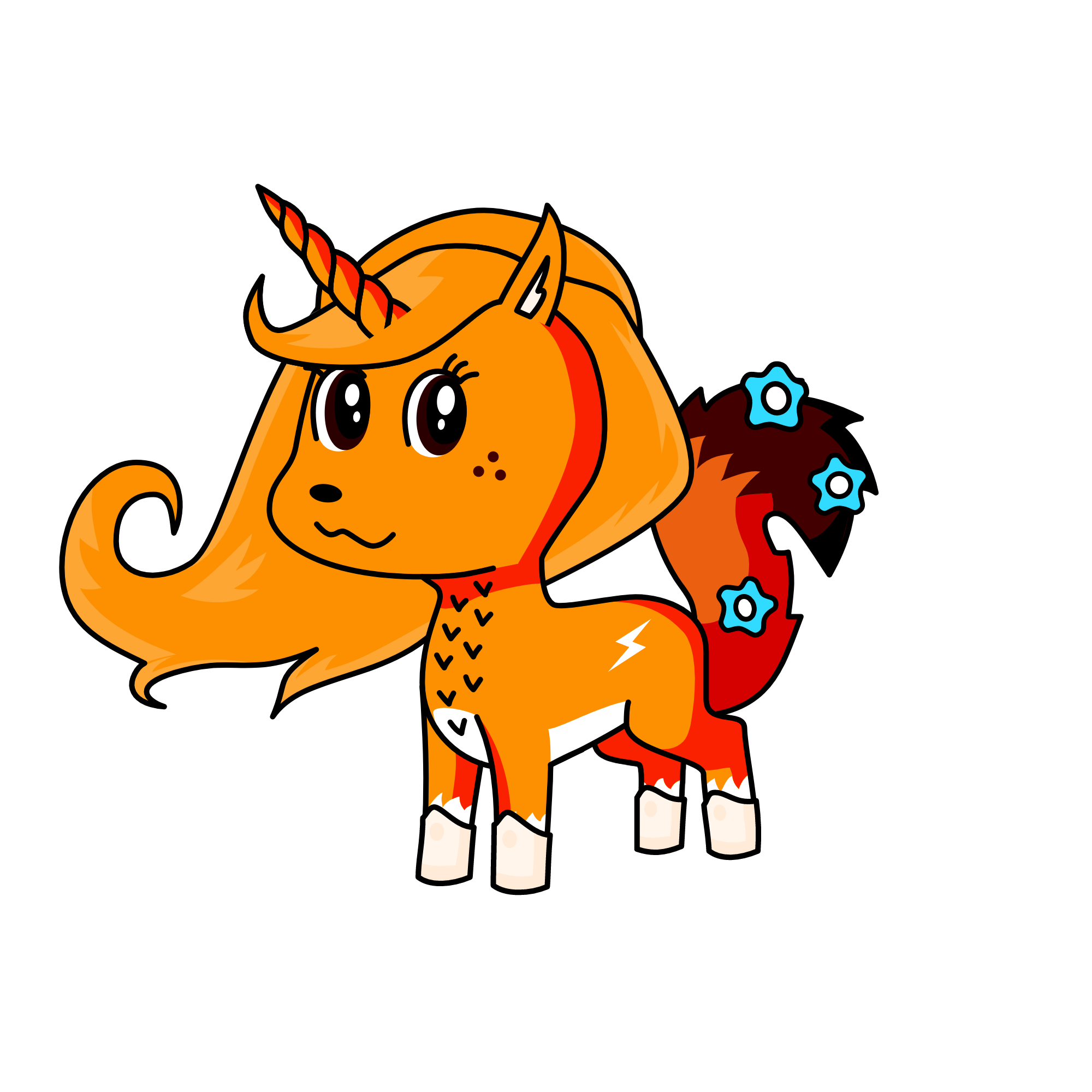 fox, the unicorn