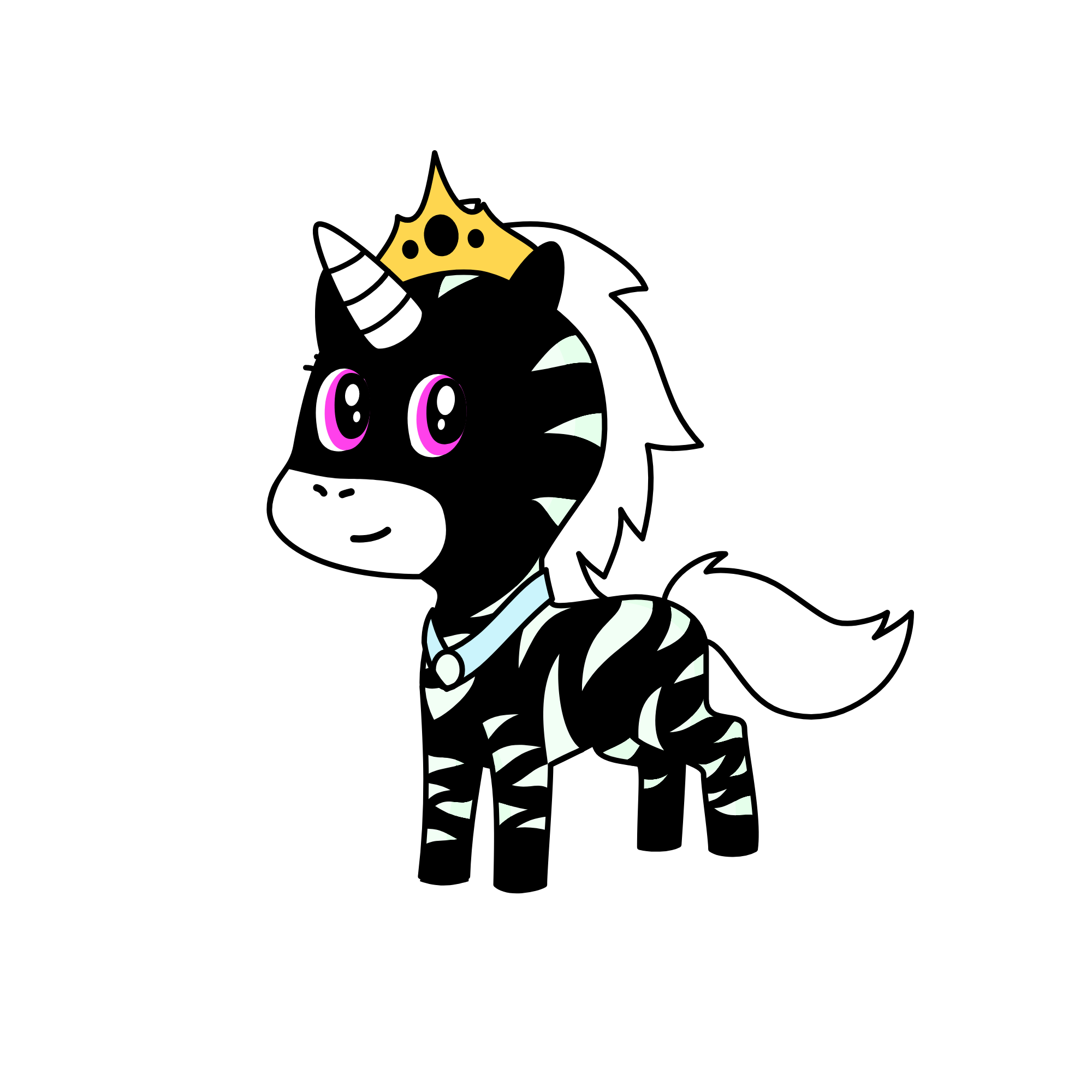 Princess Zebra , the unicorn
