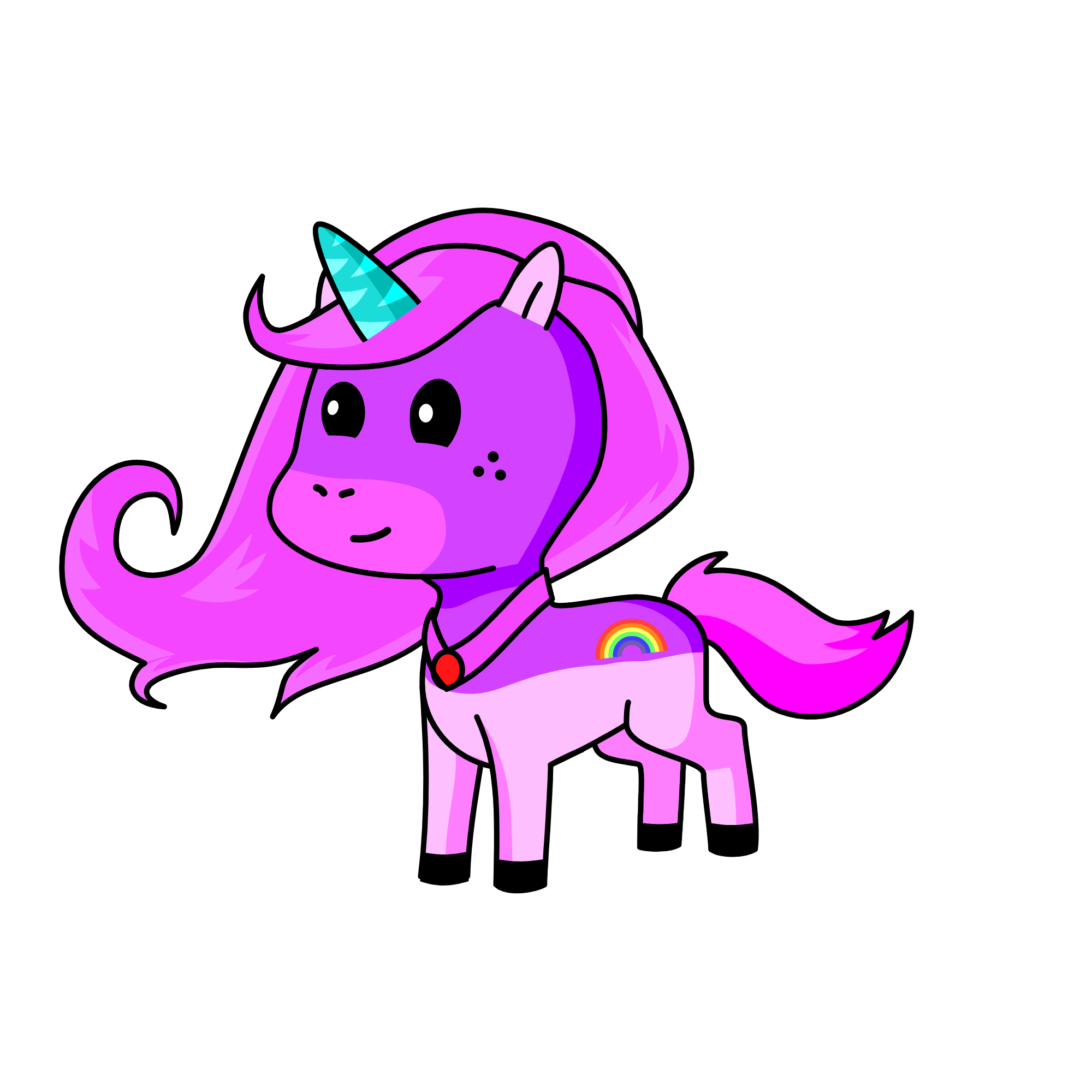 presses, the unicorn