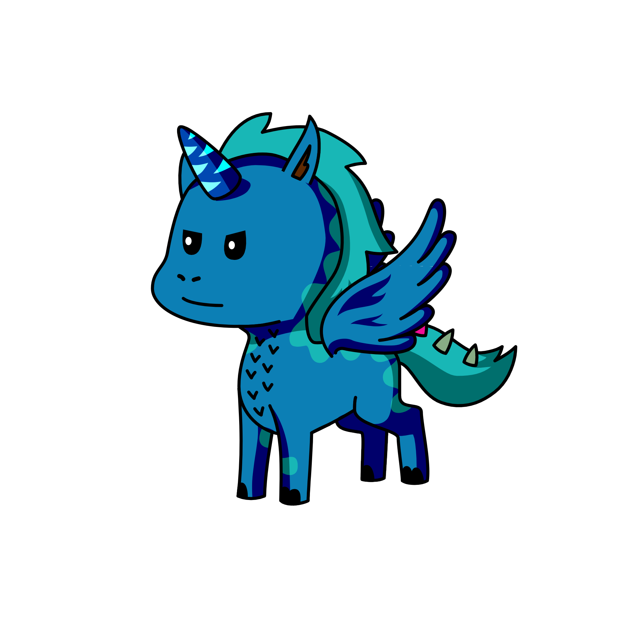 dragon, the unicorn
