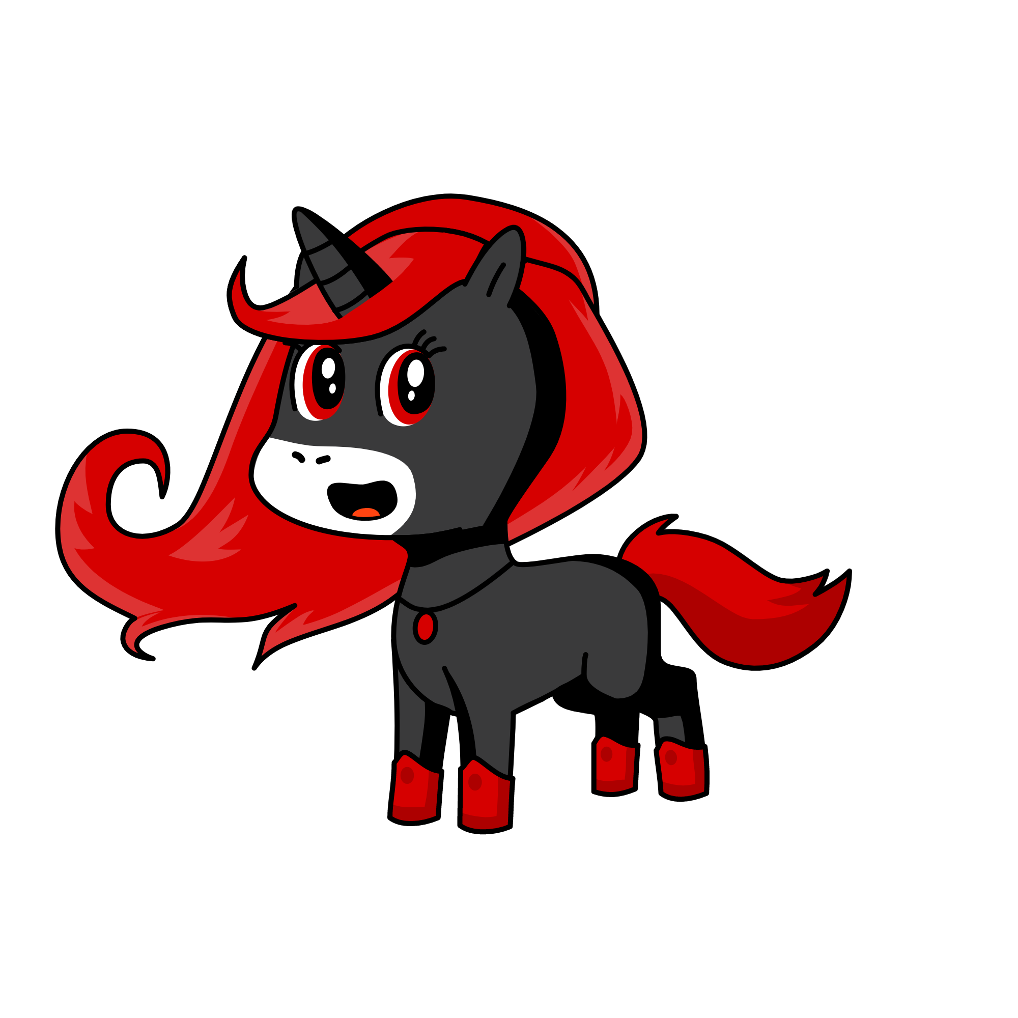 Moody, the unicorn
