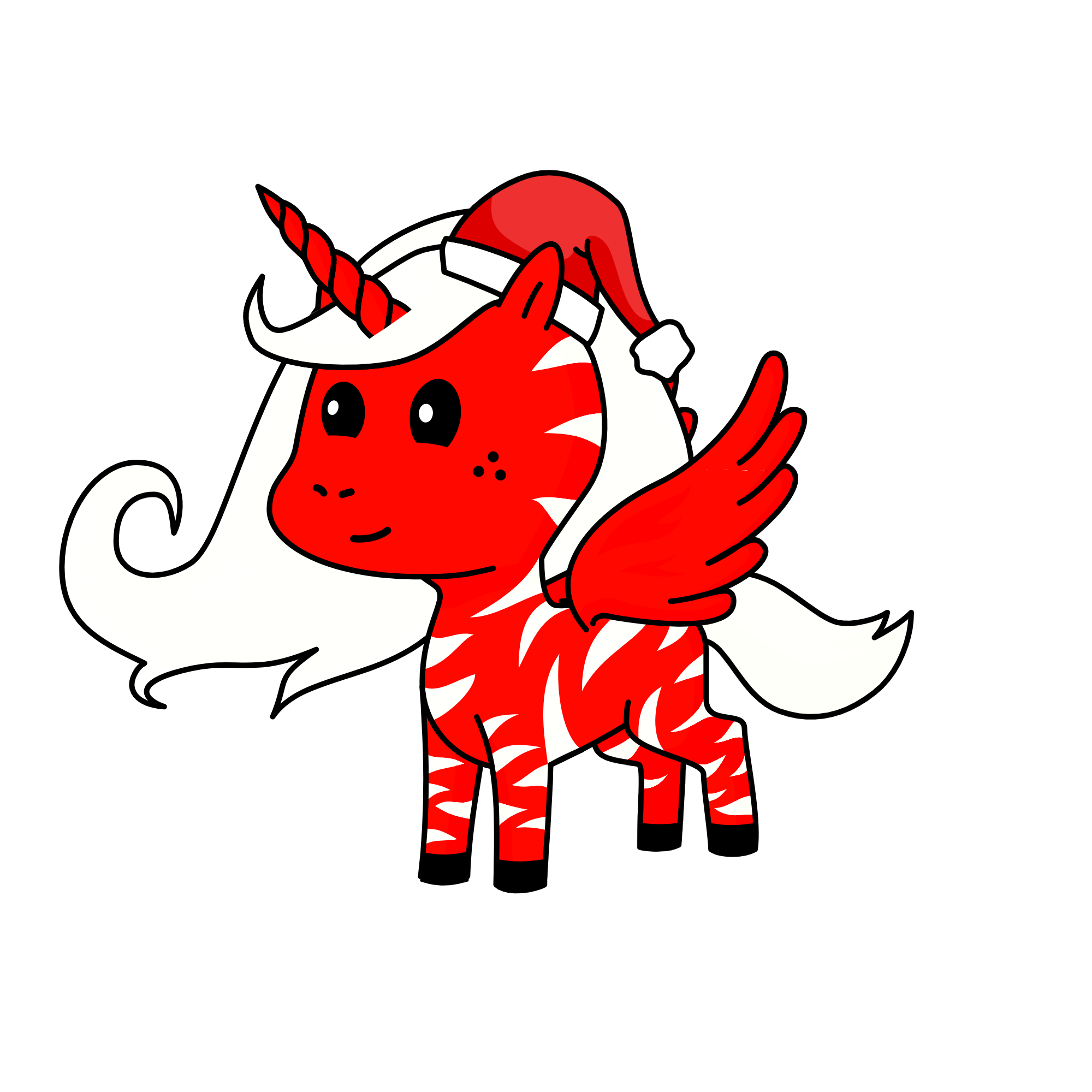 santa, the unicorn