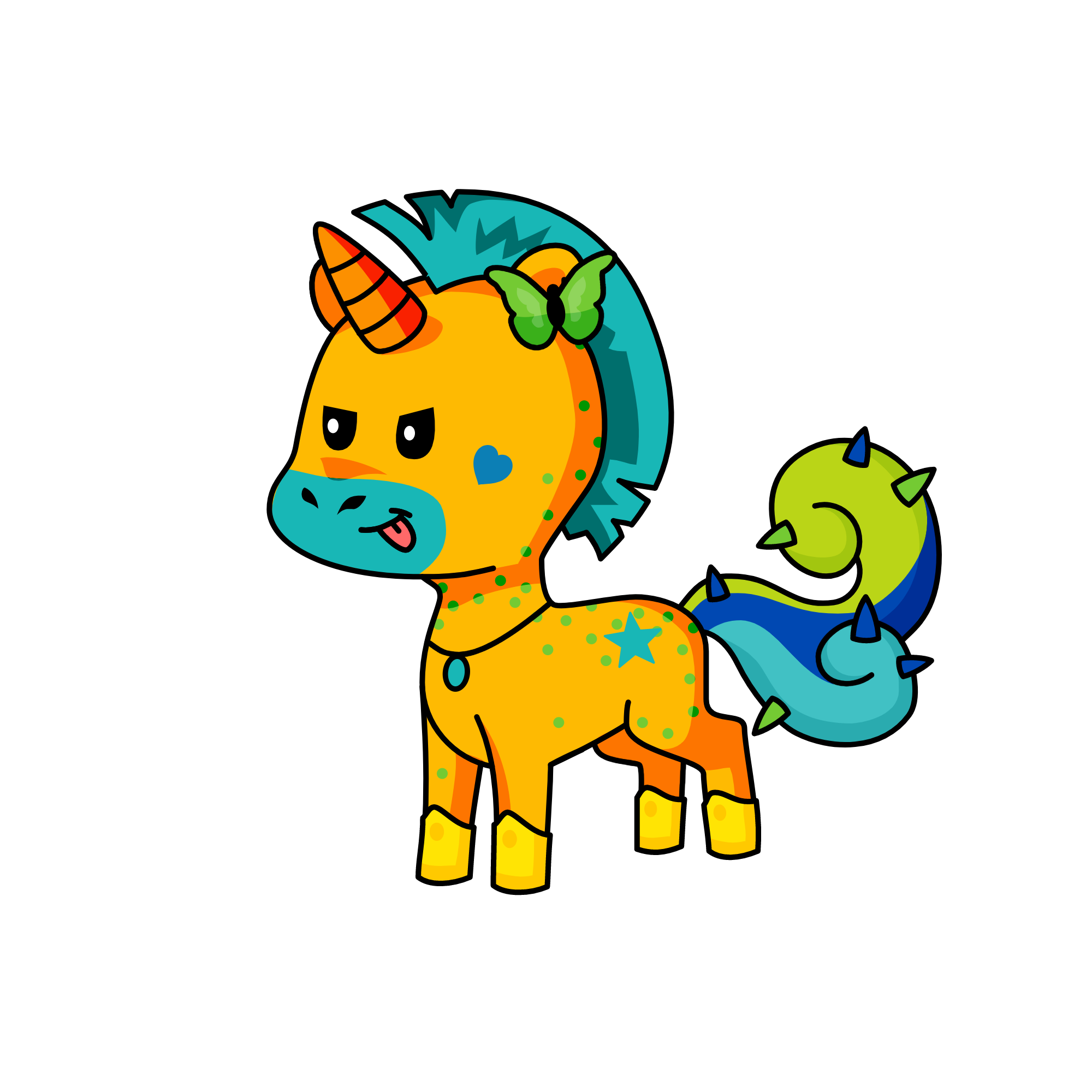 crazy unicorn, the unicorn
