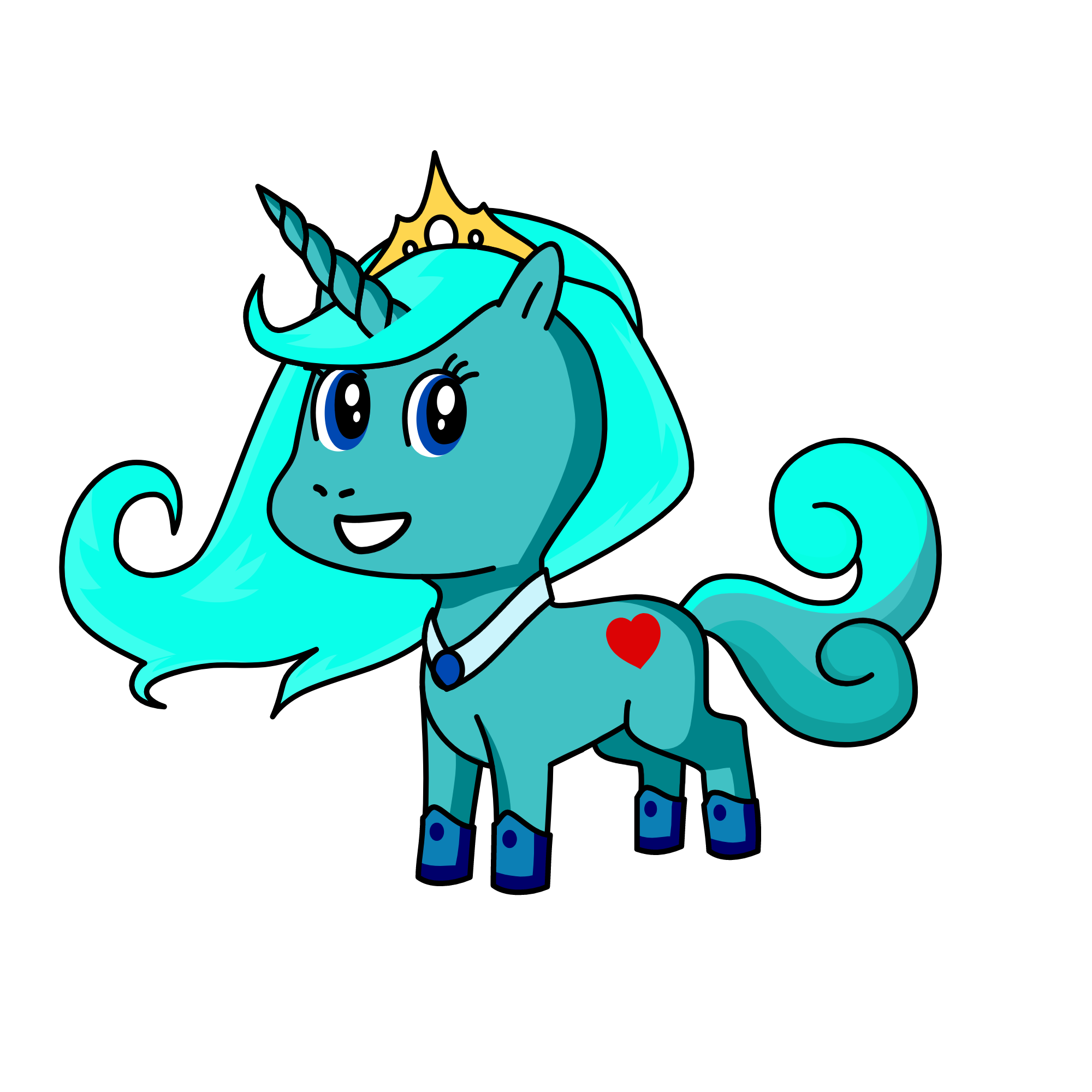 Princess Snowflake, the unicorn