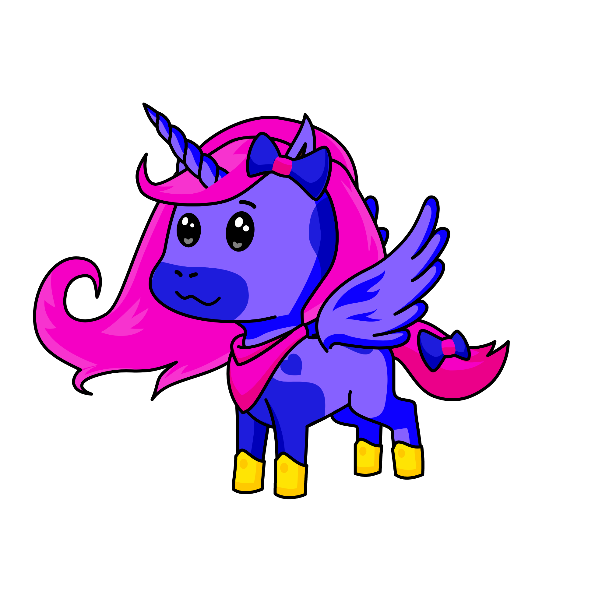 The Winged Warrior, the unicorn