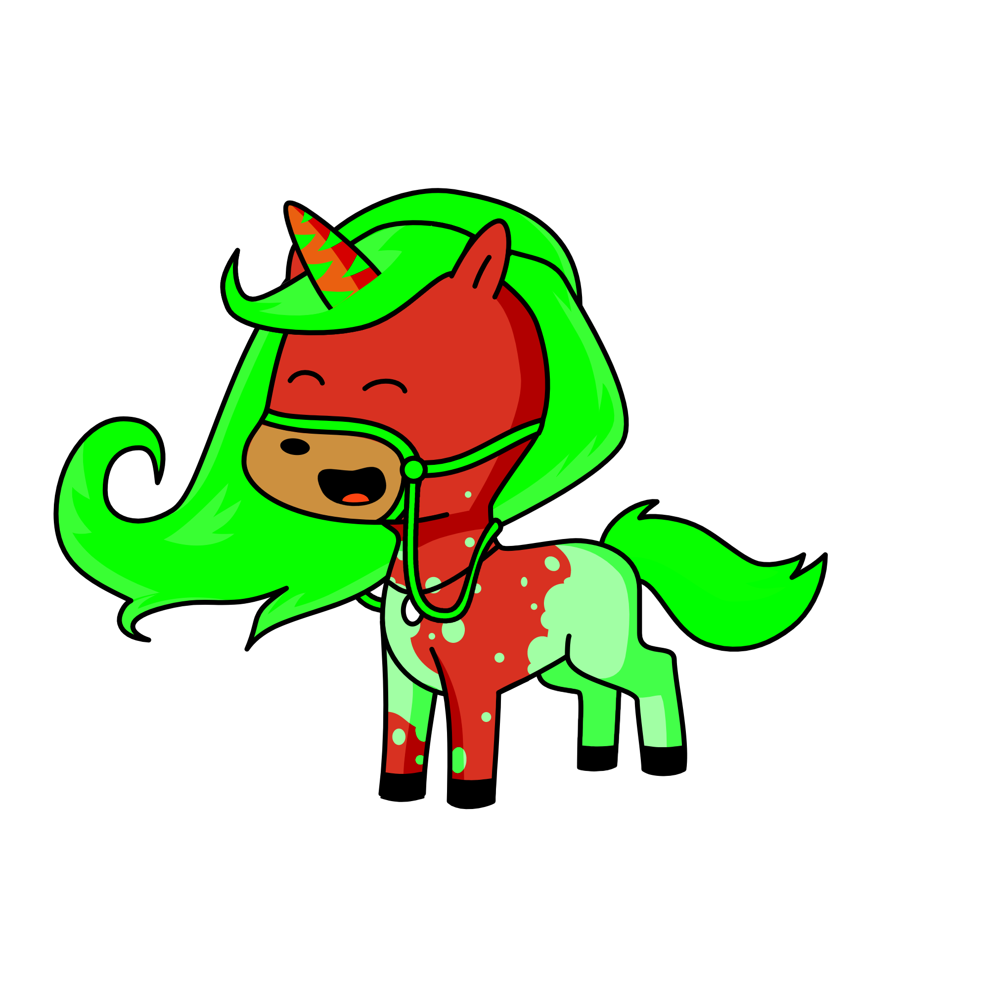 lil santa, the unicorn