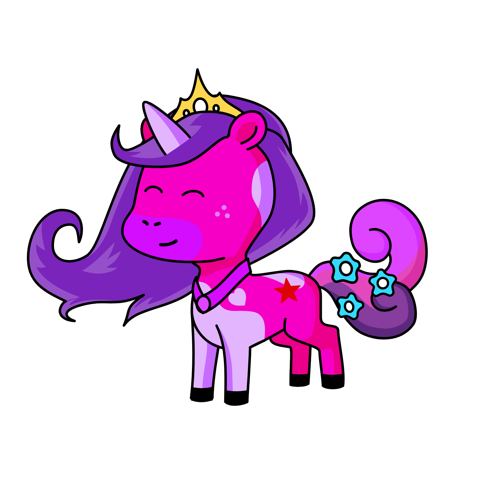 Pinky, the unicorn