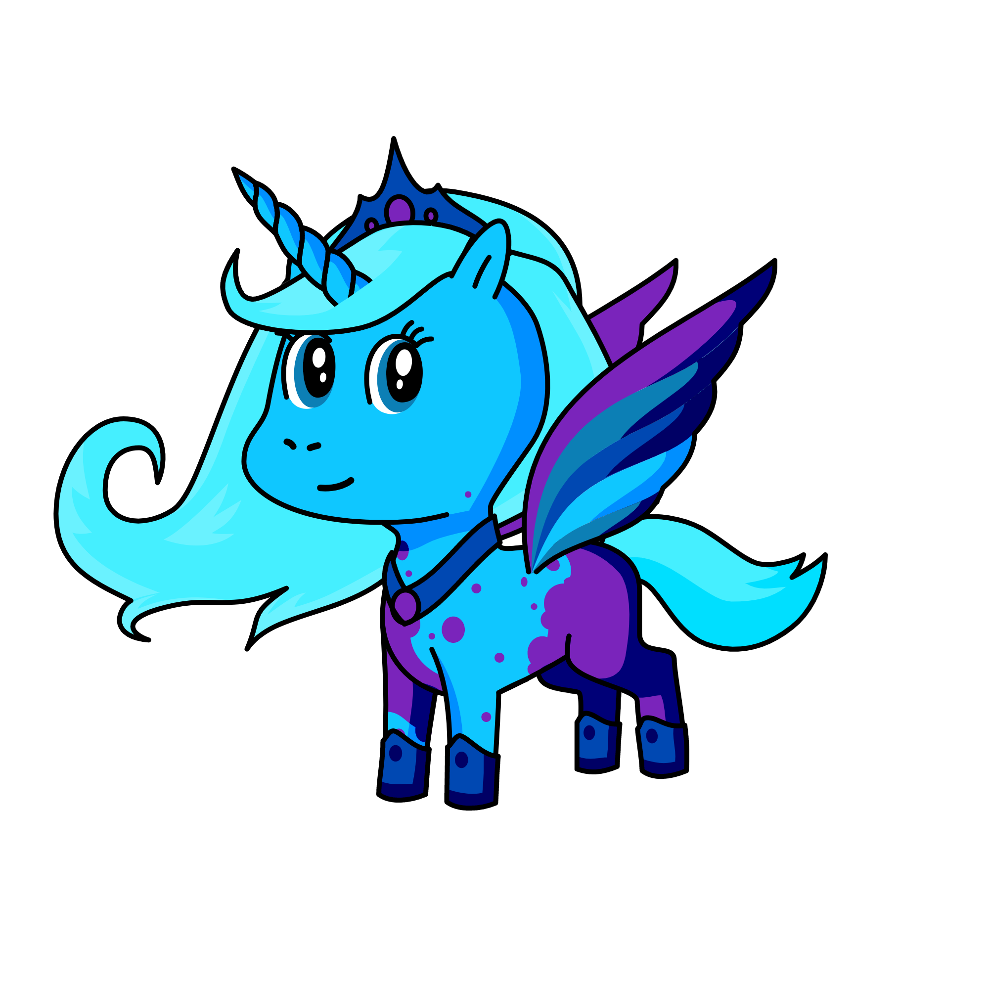 aurora queen of the artic night, the unicorn
