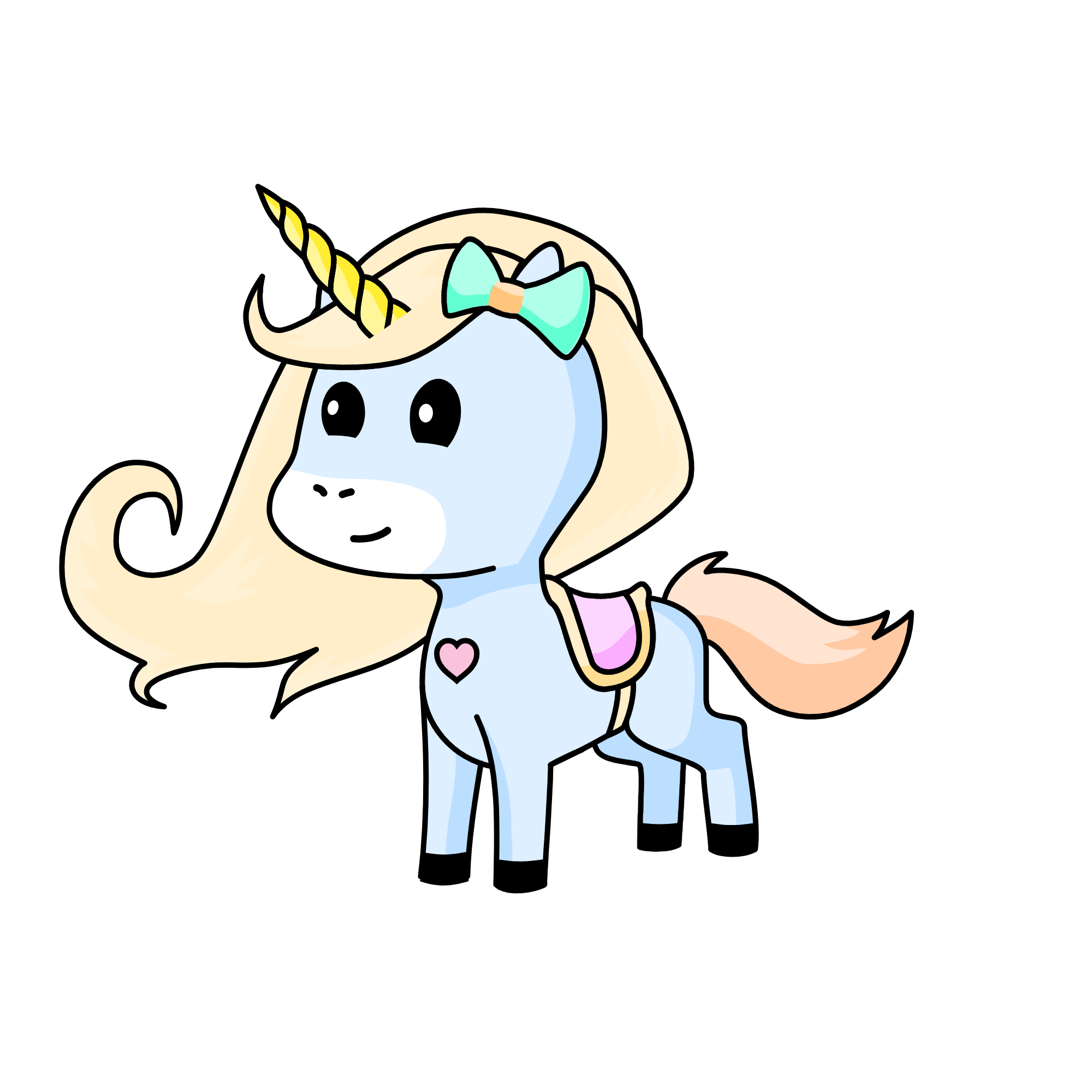 .......(Cotton candy)......., the unicorn