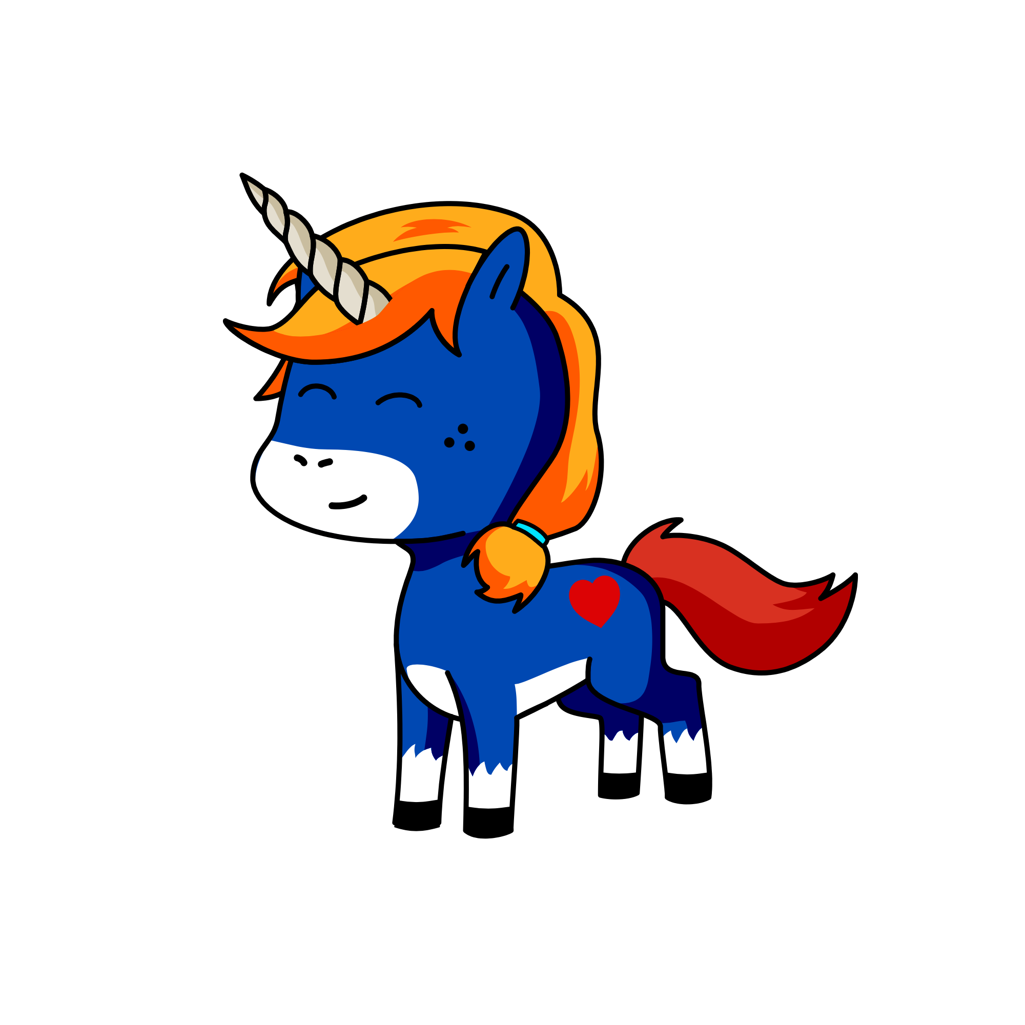 Bwarser, the unicorn