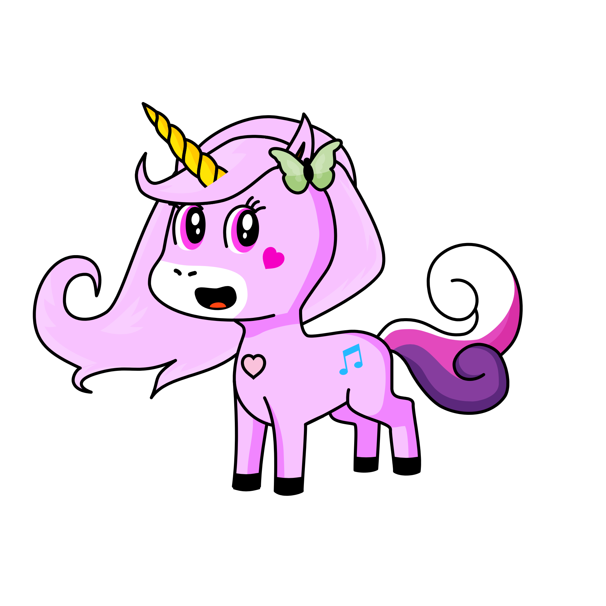 Pinky, the unicorn